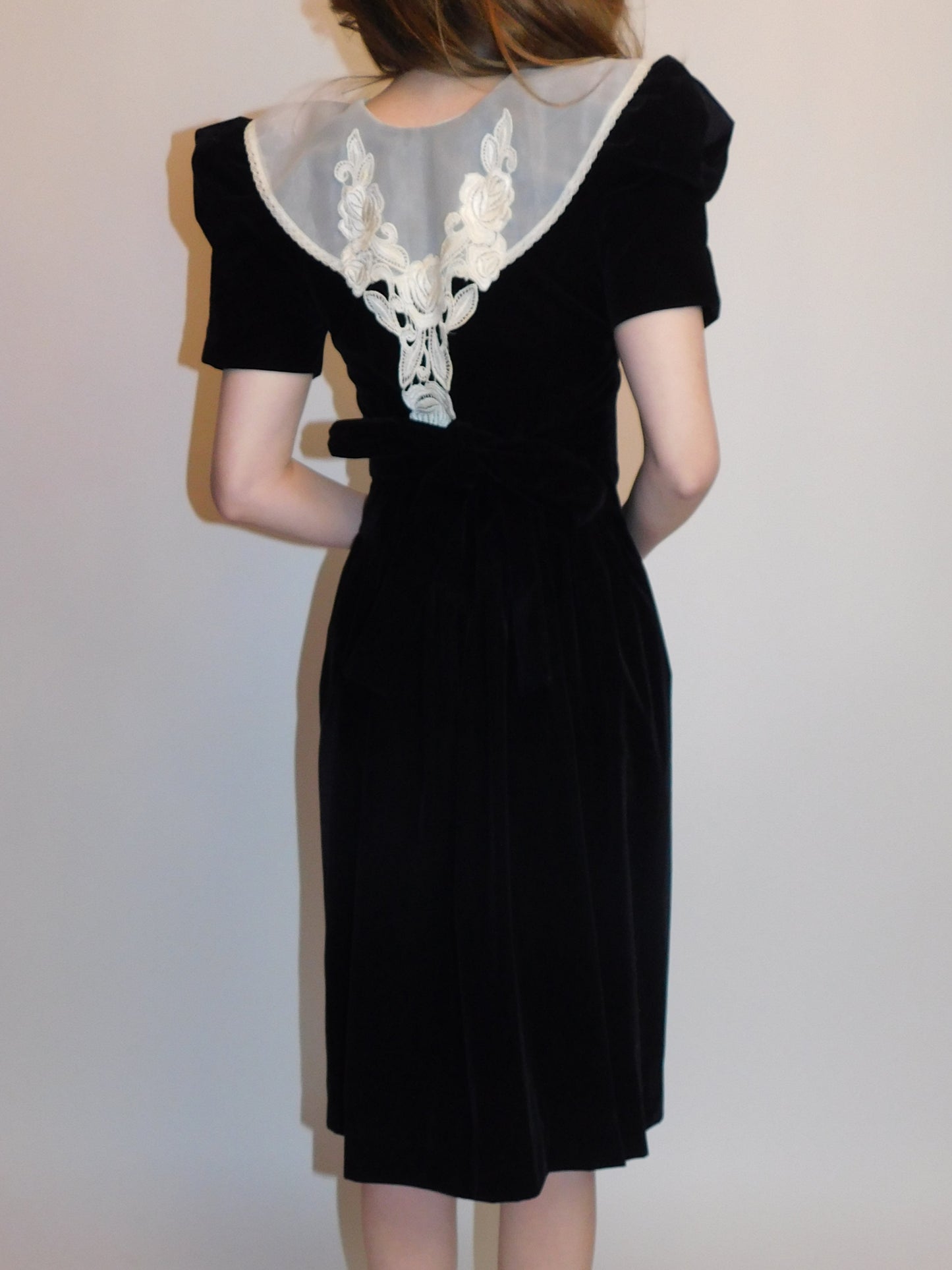 Vintage Velvet and Silk Dress