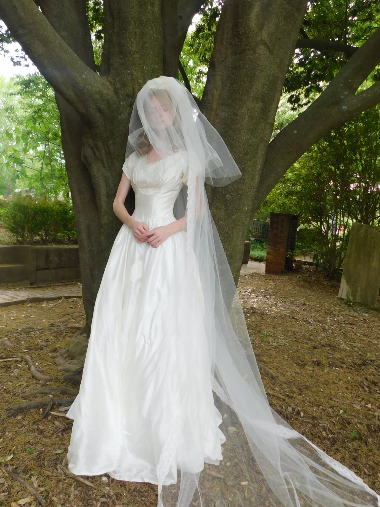 1950s Silk Wedding Dress