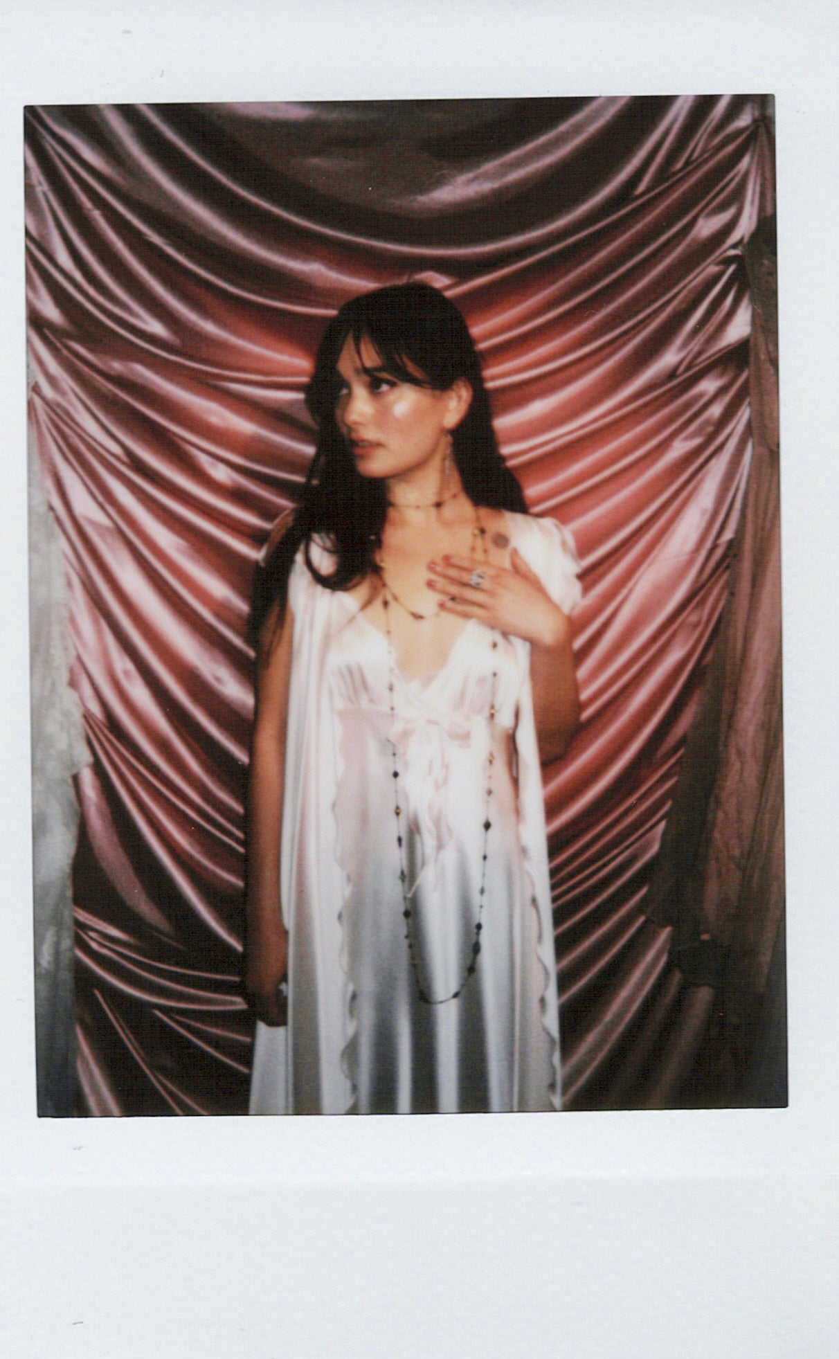 Georgette Trabolsi Silky Pink Peignoir and Nightgown Set