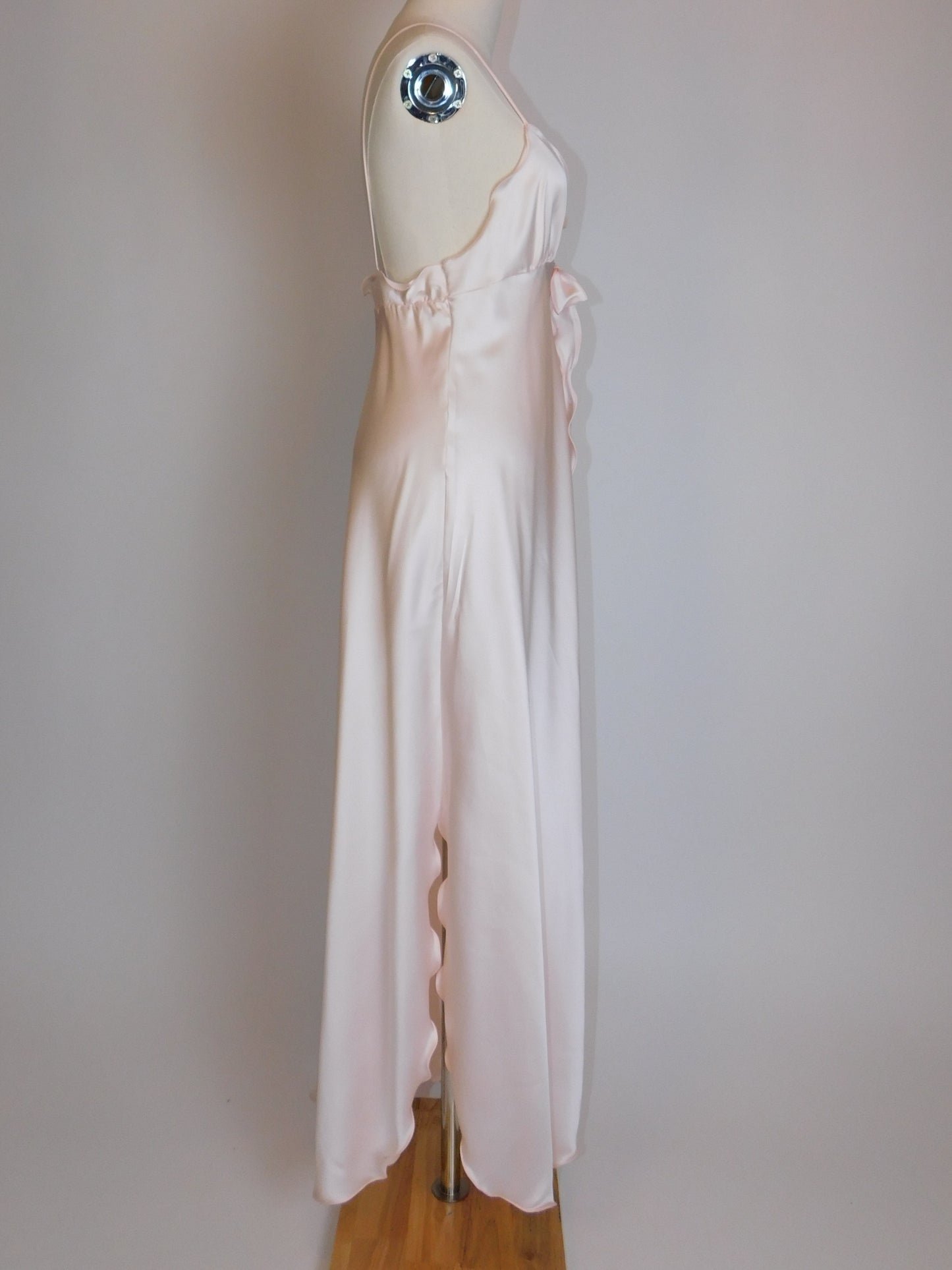 Georgette Trabolsi Silky Pink Peignoir and Nightgown Set