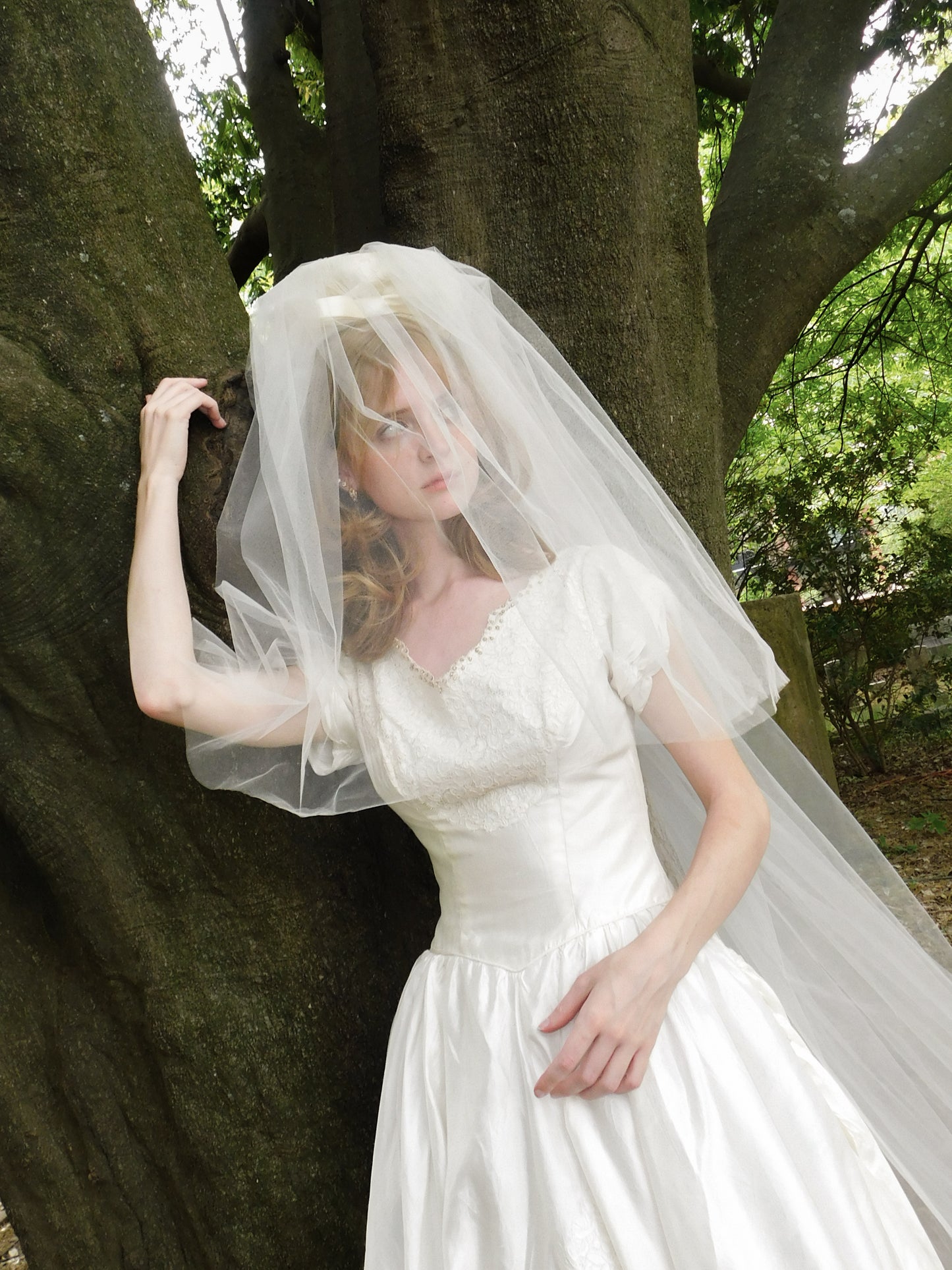 1950s Silk Wedding Dress