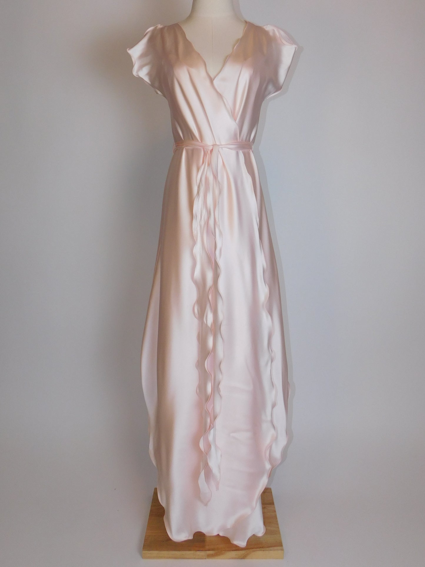 Georgette Trabolsi Silky Pink Peignoir and Nightgown Set