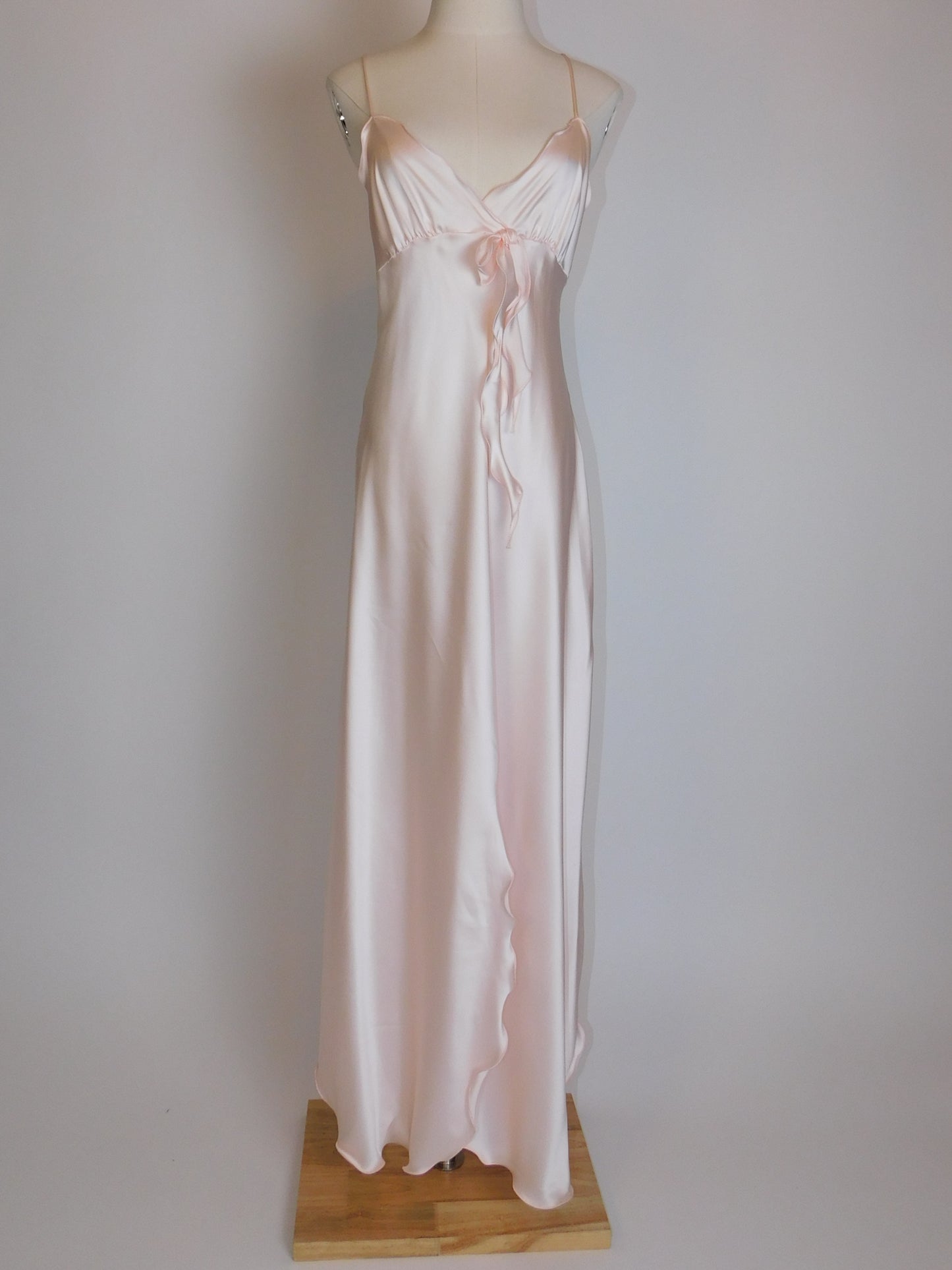Georgette Trabolsi Silky Pink Peignoir and Nightgown Set