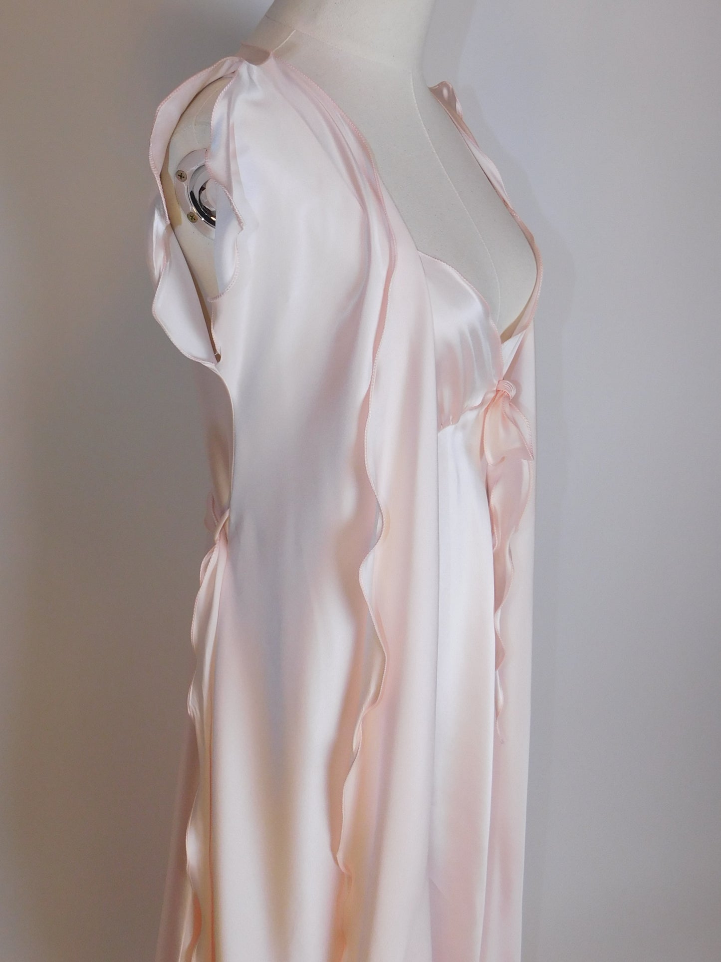 Georgette Trabolsi Silky Pink Peignoir and Nightgown Set