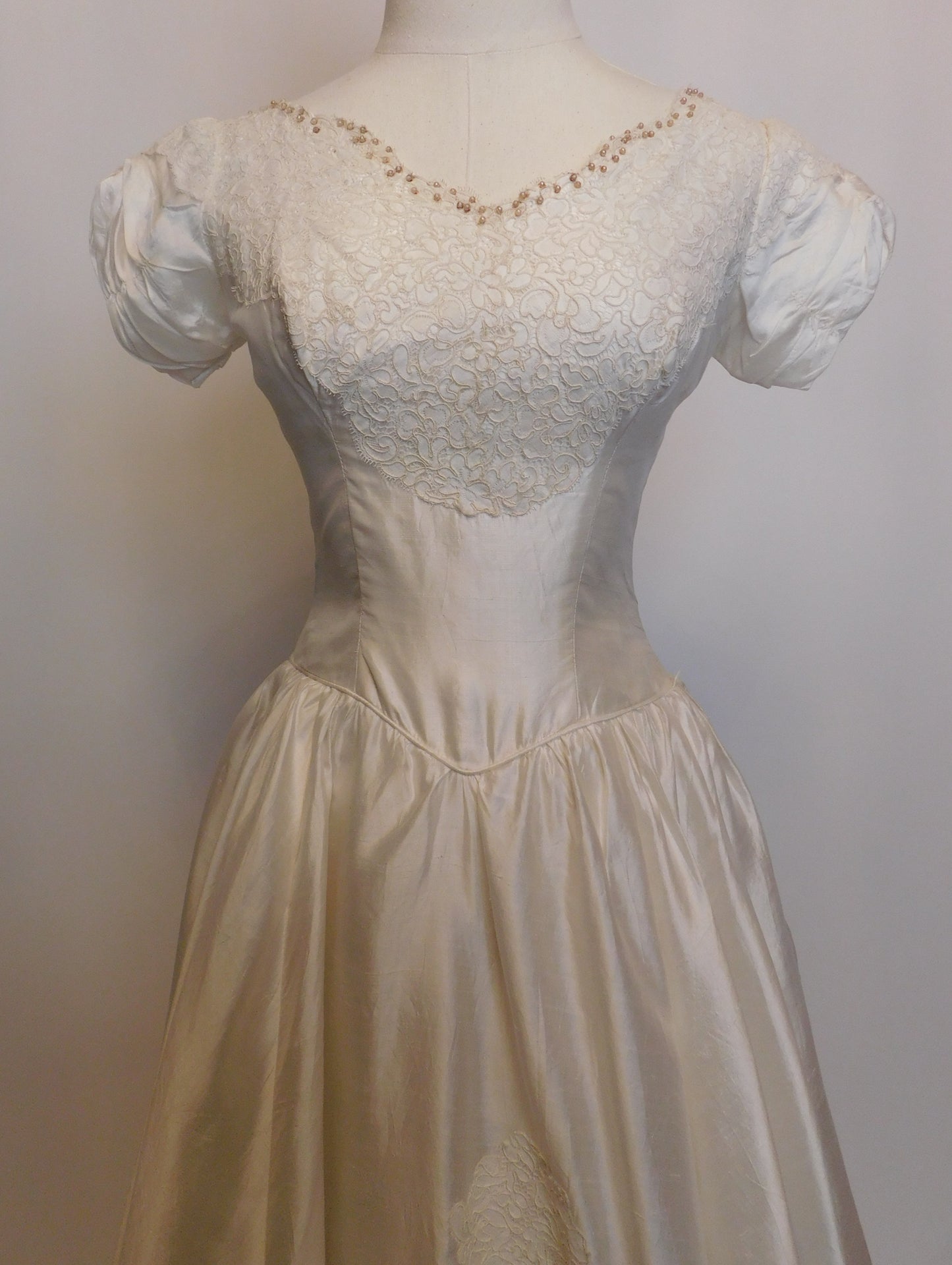 1950s Silk Wedding Dress