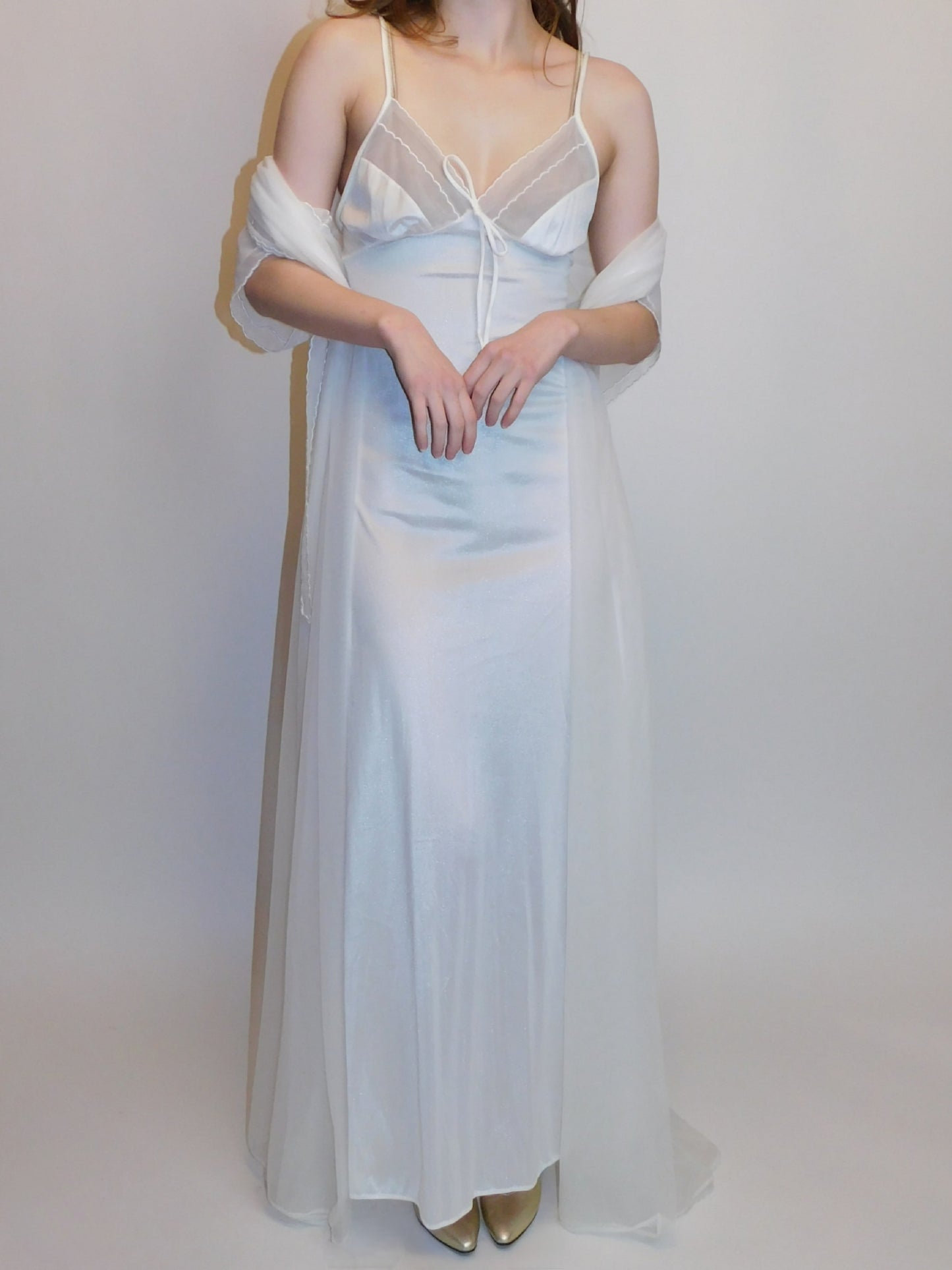 Vintage Val Mode Bridal Peignoir and Nightgown Set