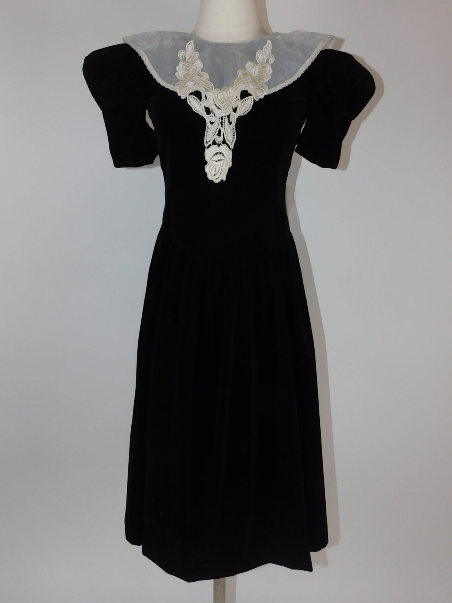 Vintage Velvet and Silk Dress