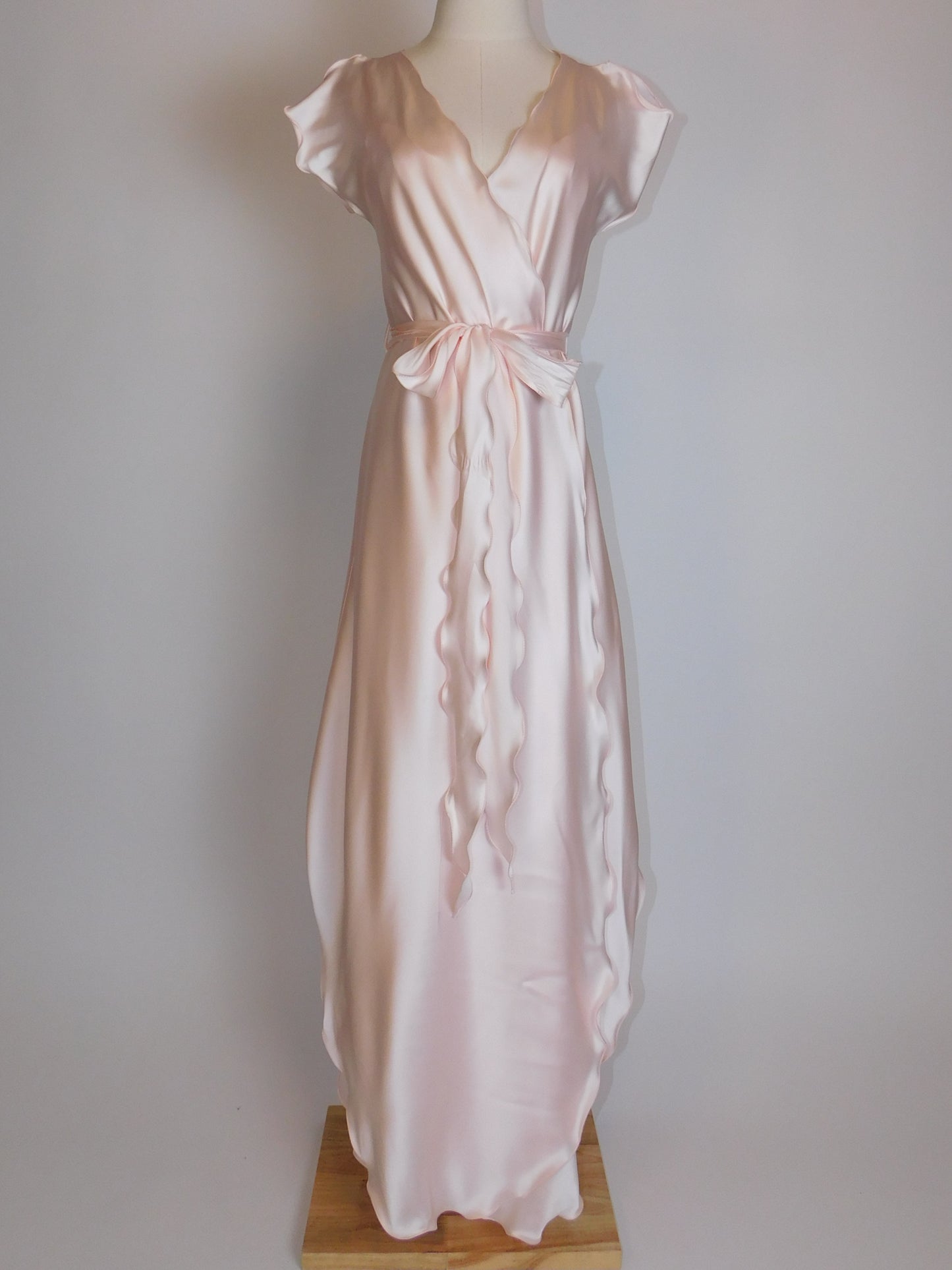 Georgette Trabolsi Silky Pink Peignoir and Nightgown Set