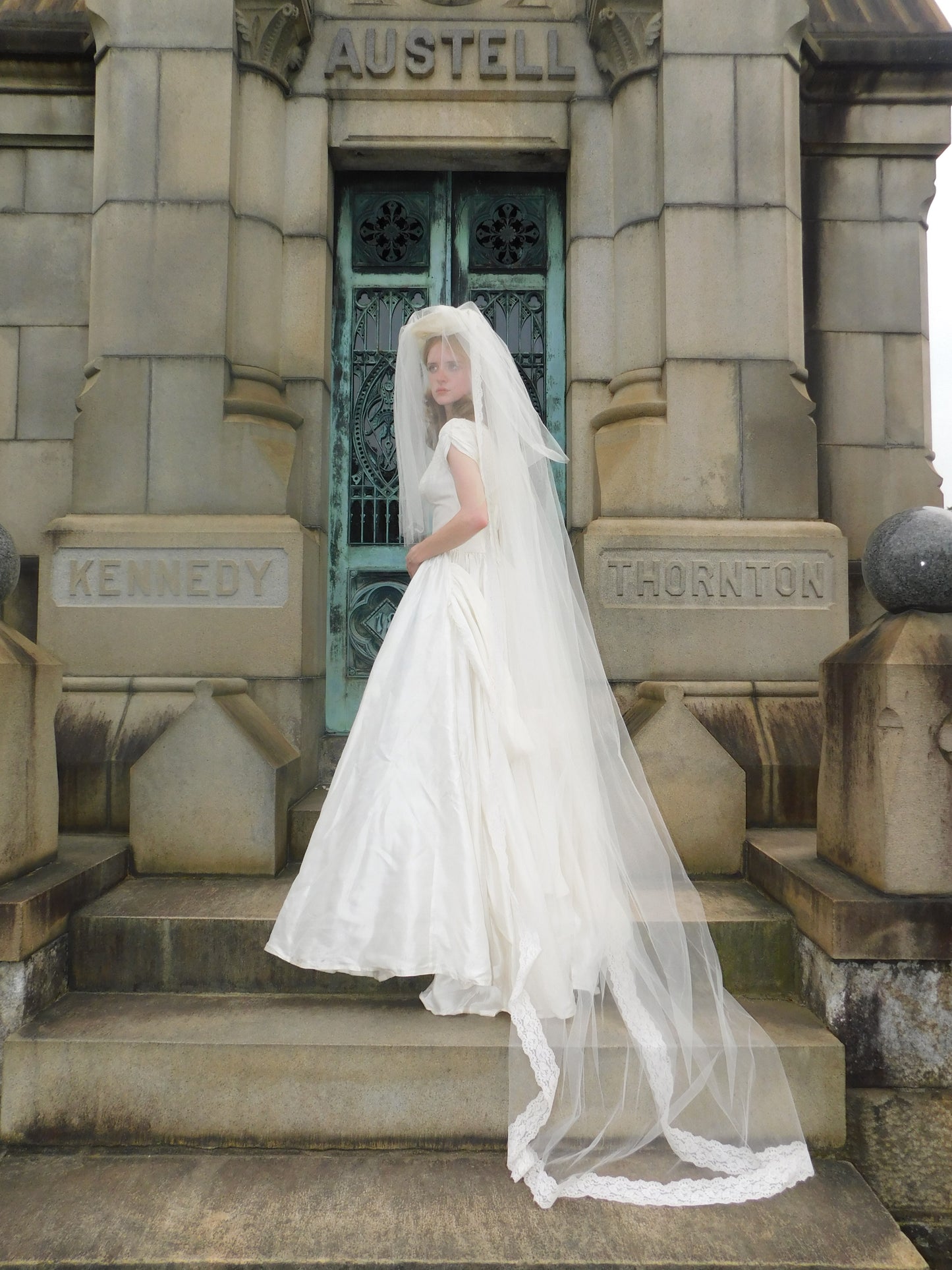 1950s Silk Wedding Dress