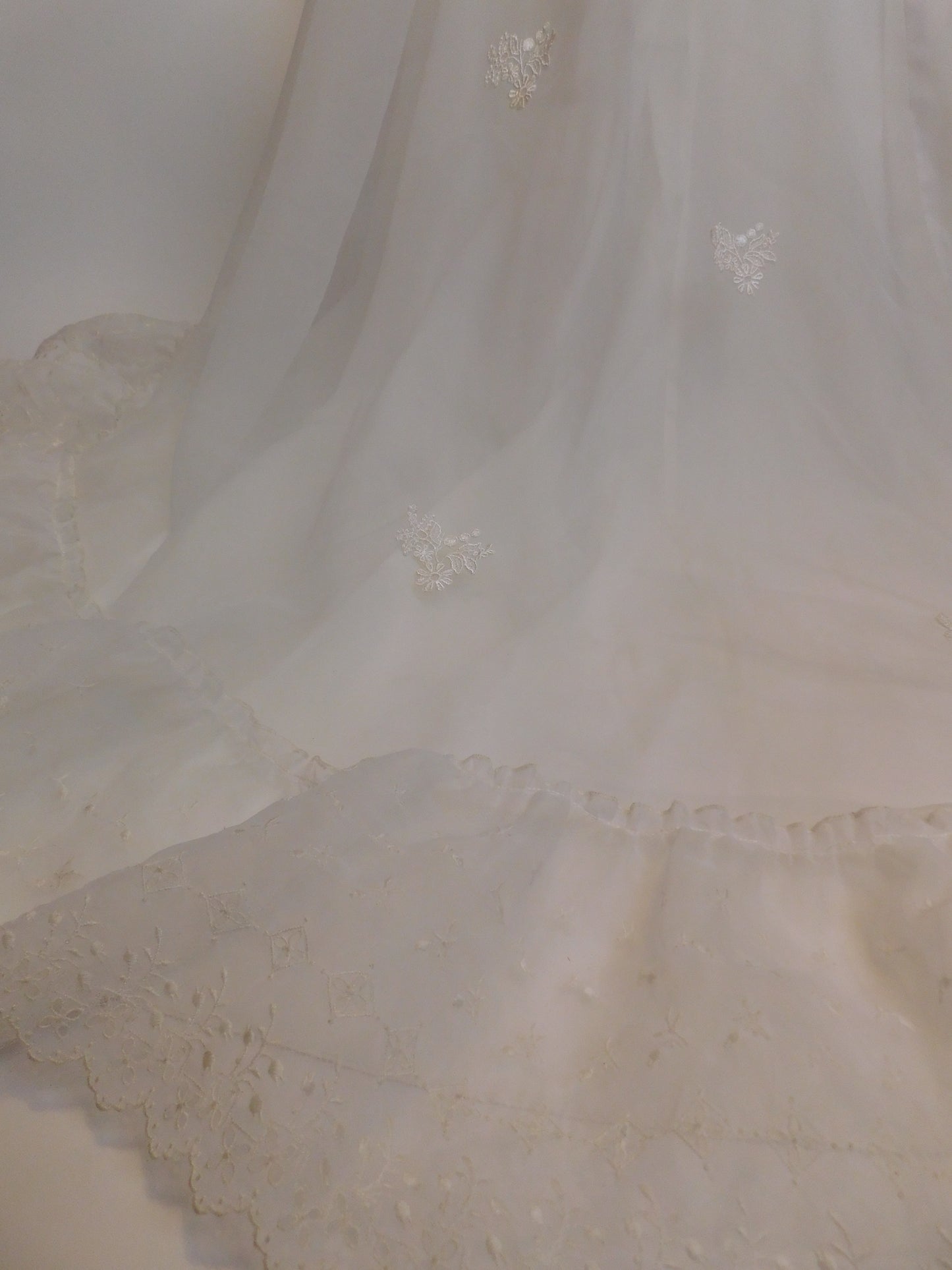1970s Prairie Style Wedding Dress