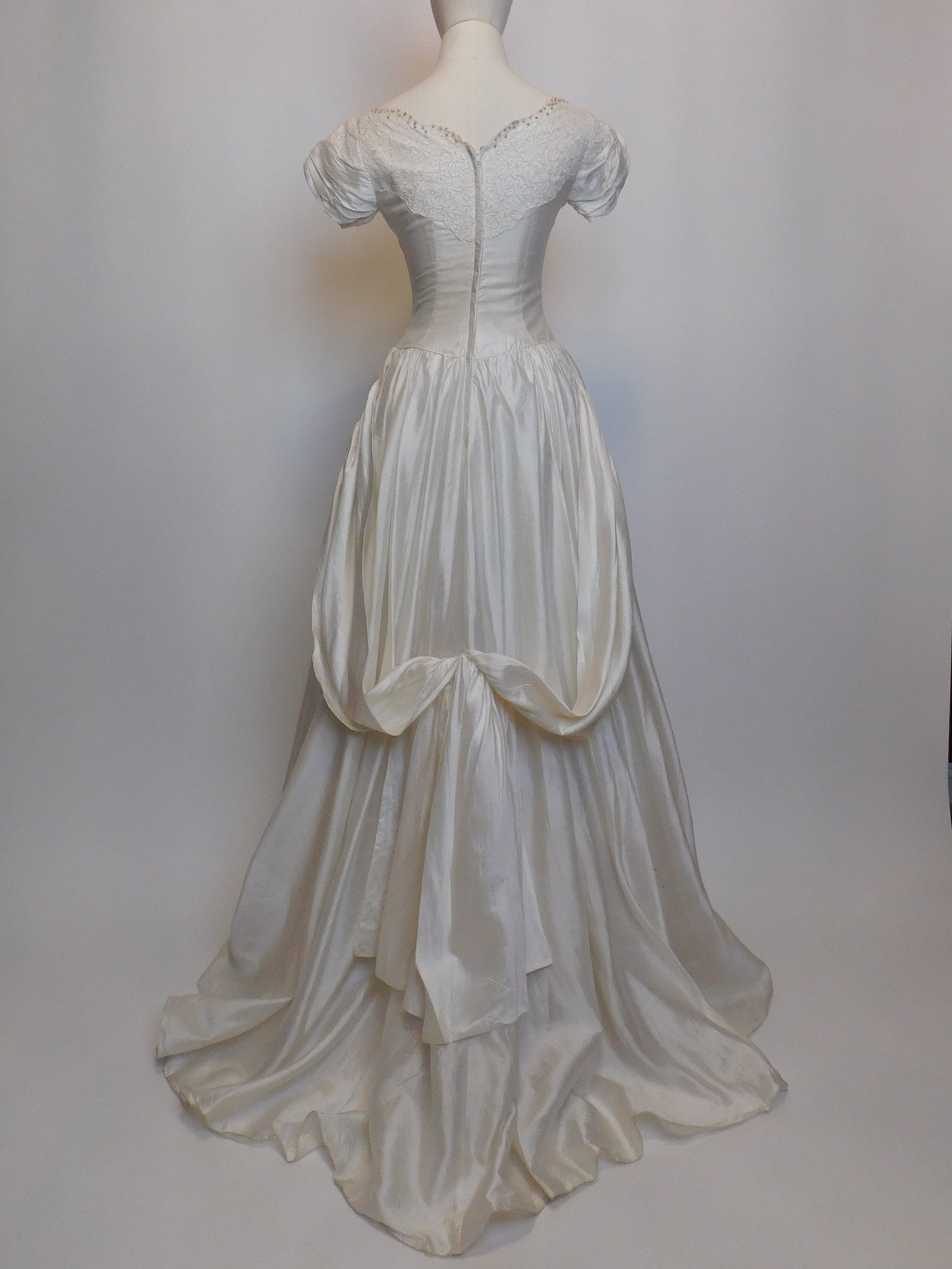 1950s Silk Wedding Dress
