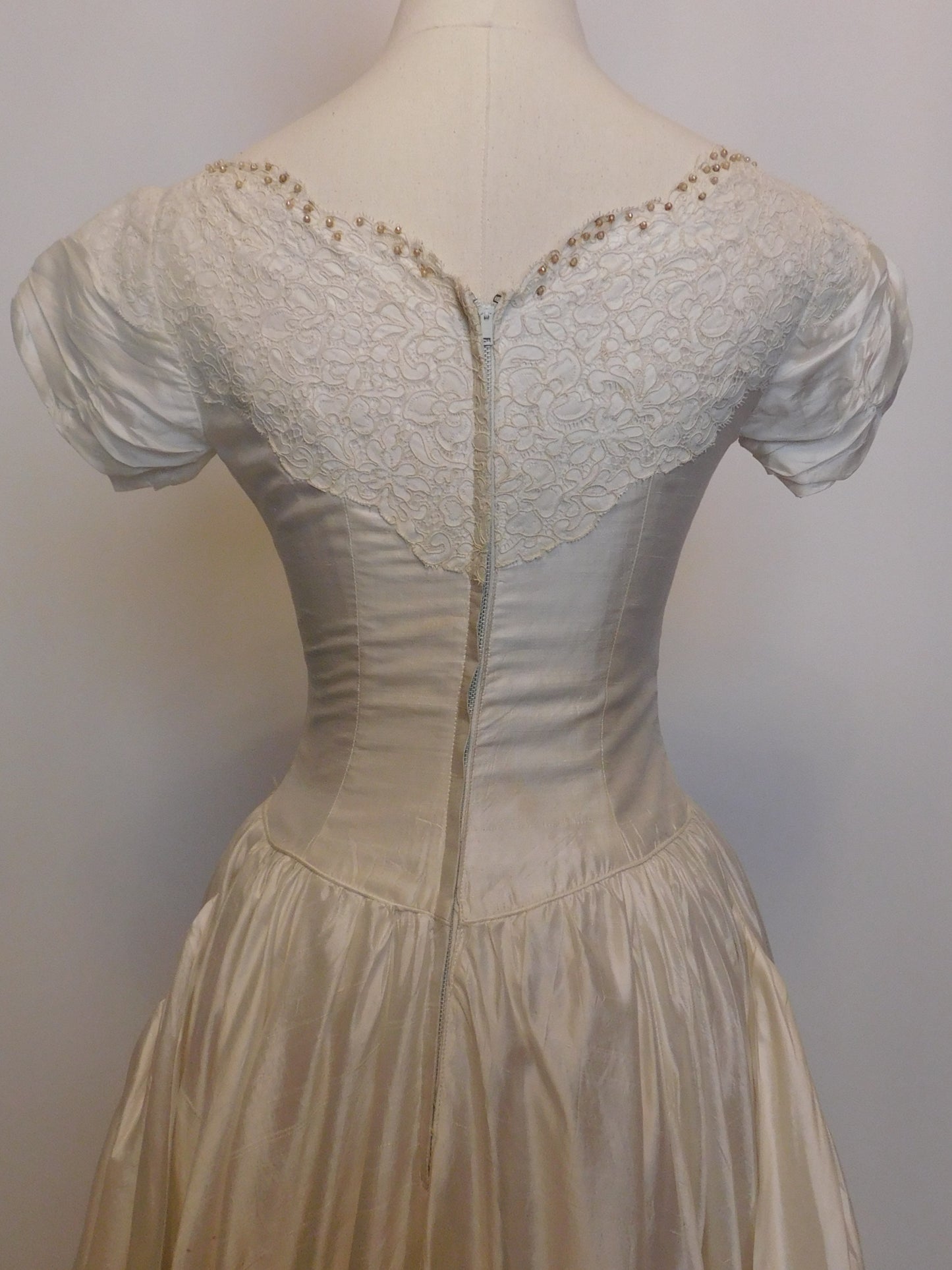 1950s Silk Wedding Dress