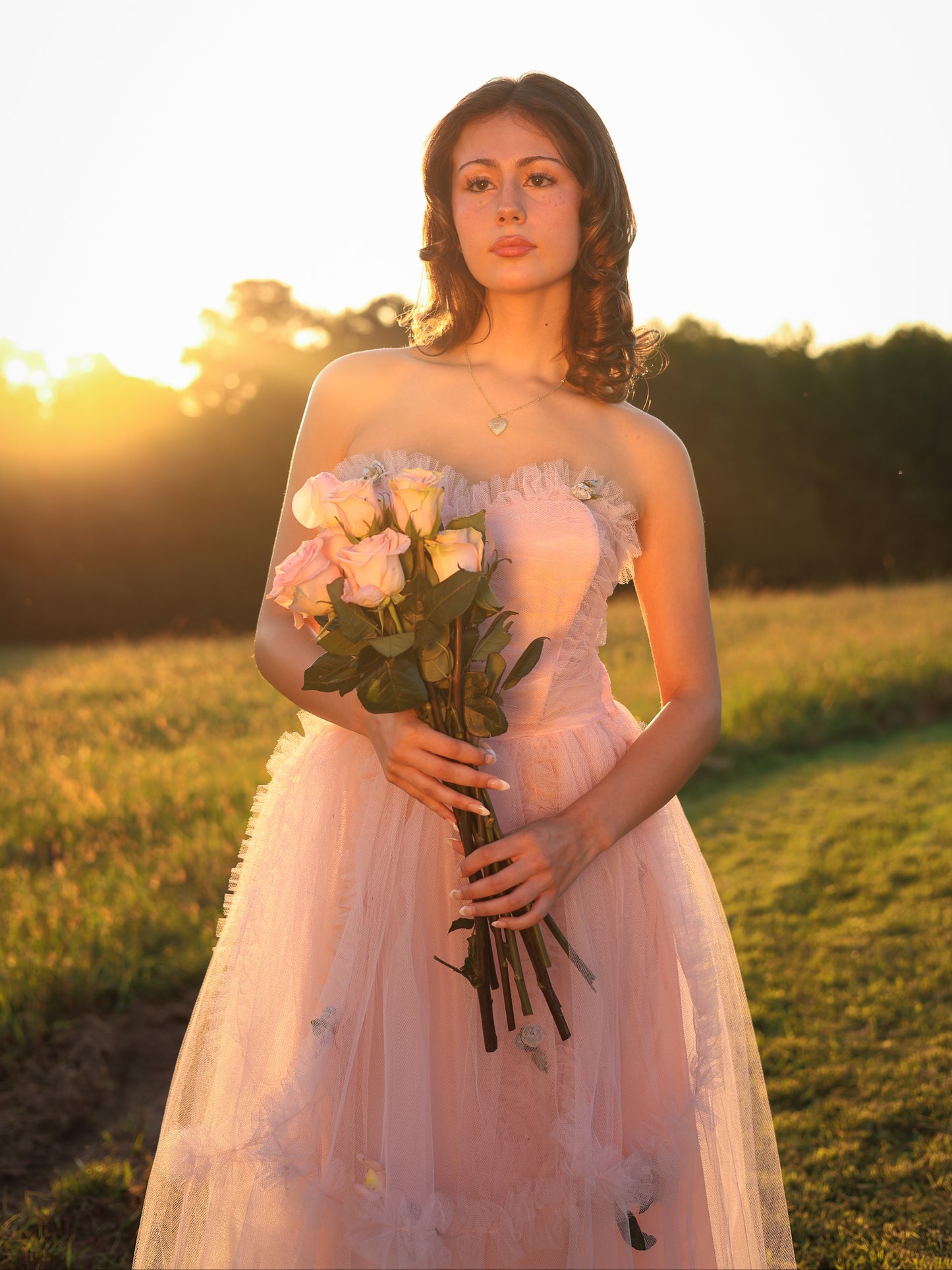 Vintage 1950s Pastel Pink Tulle Cupcake Gown