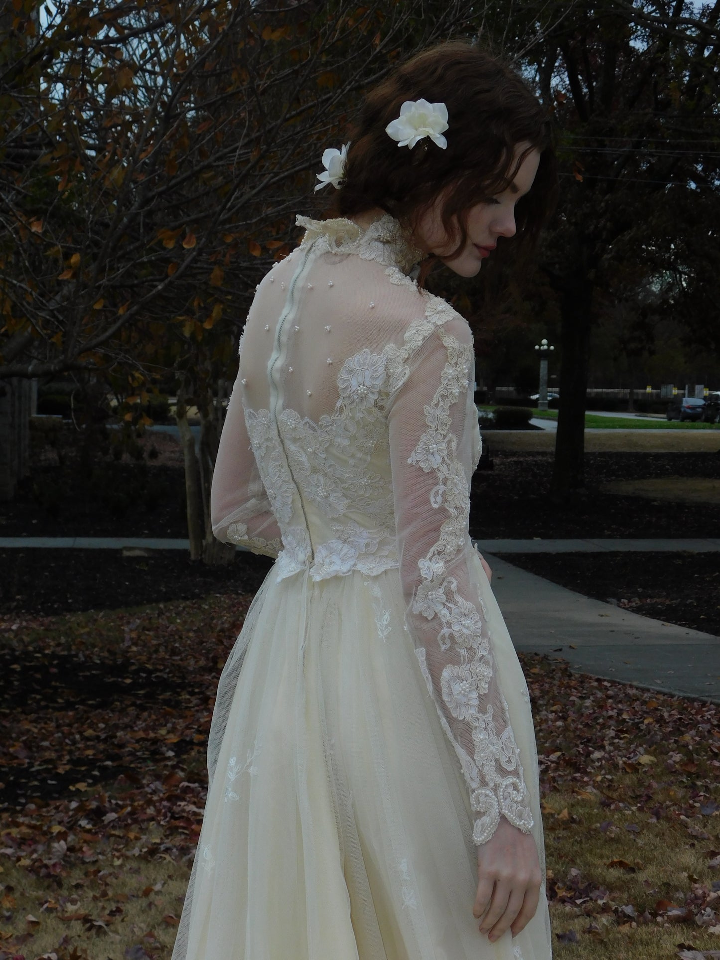 1960s Ivory Wedding Dress