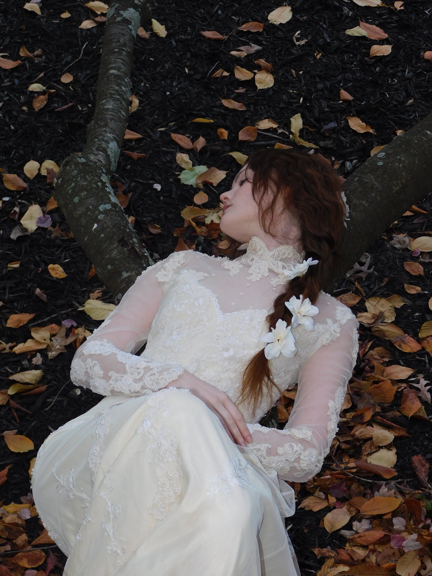 1960s Ivory Wedding Dress