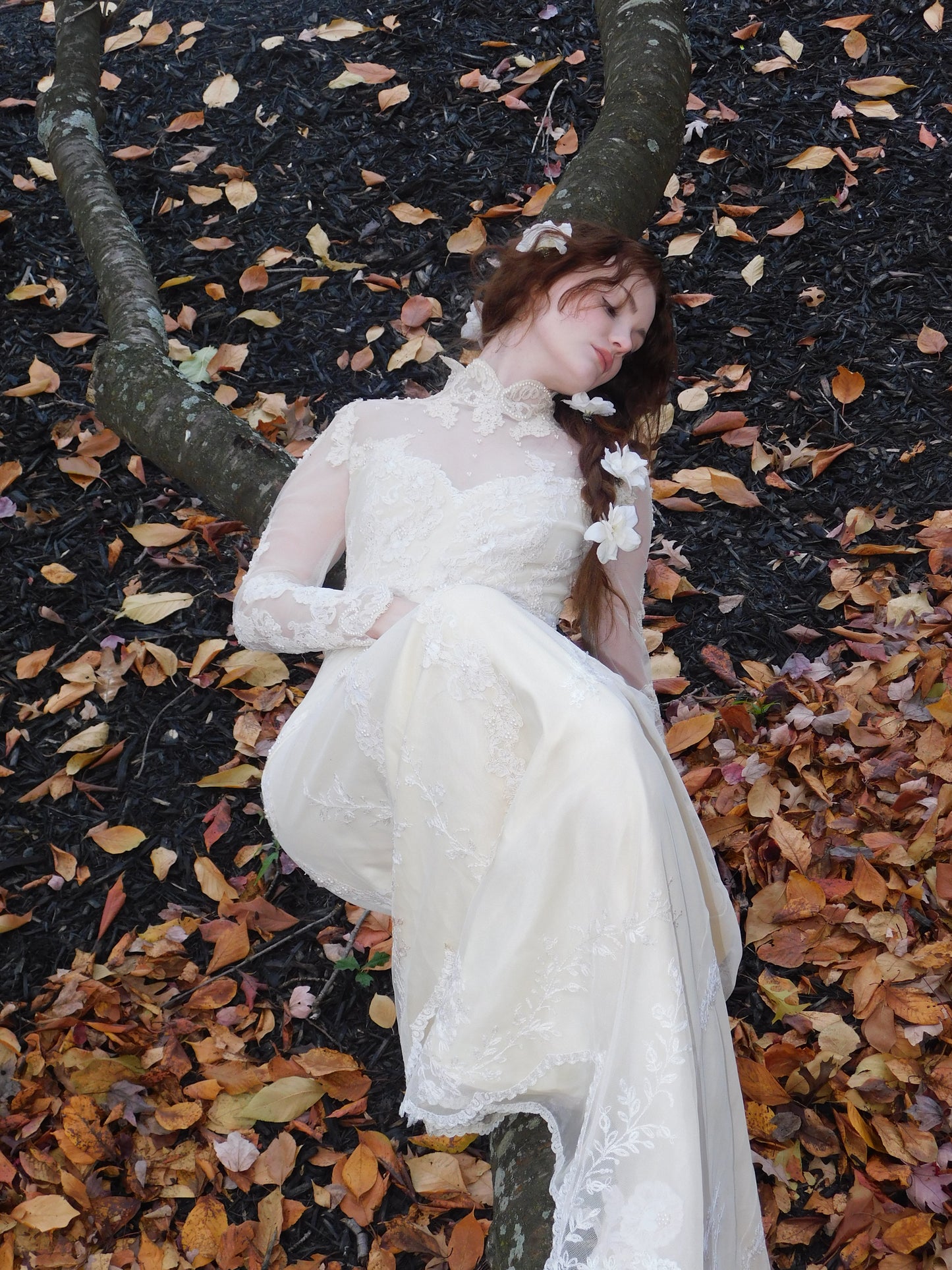 1960s Ivory Wedding Dress