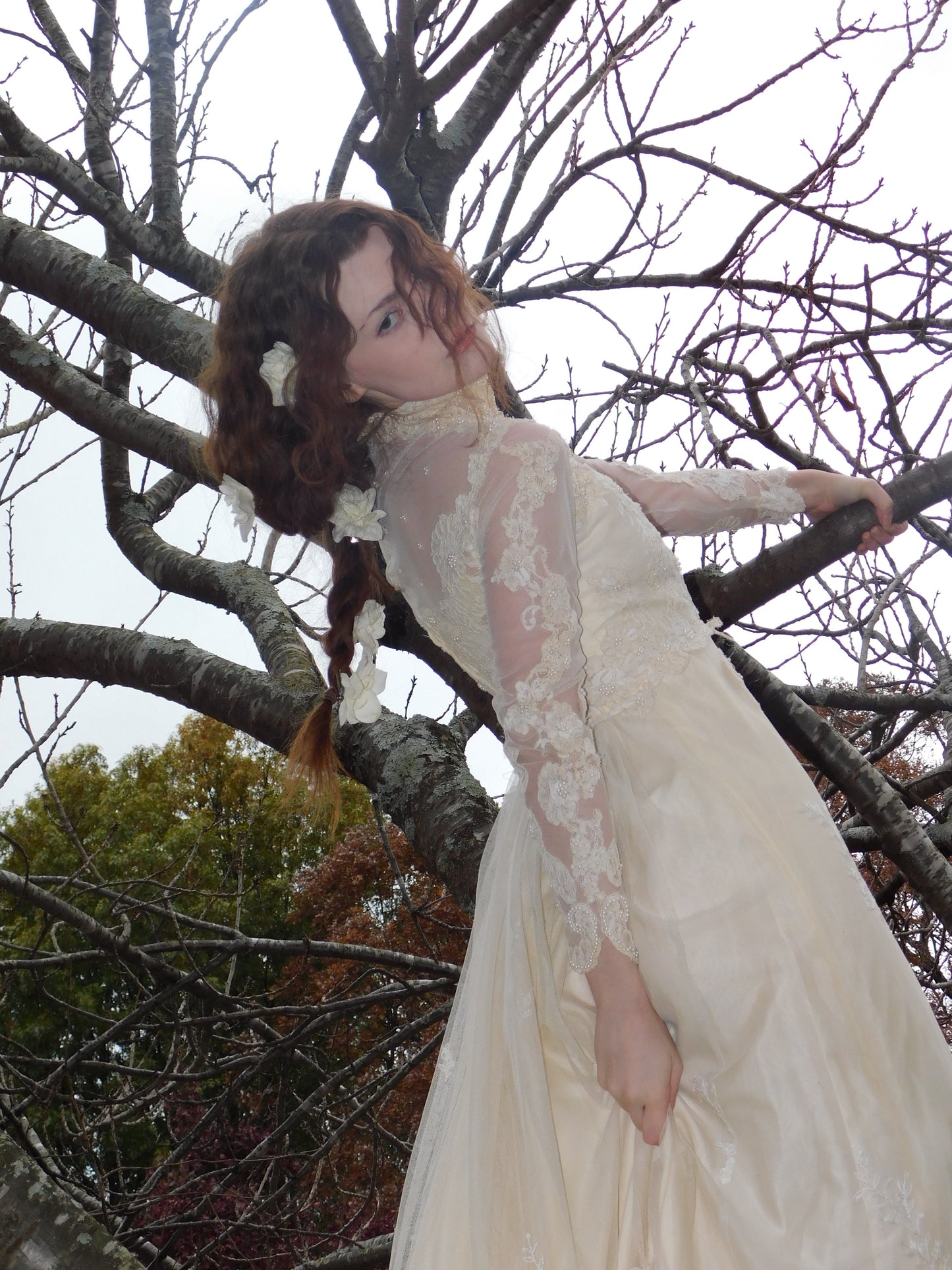 1960s Ivory Wedding Dress