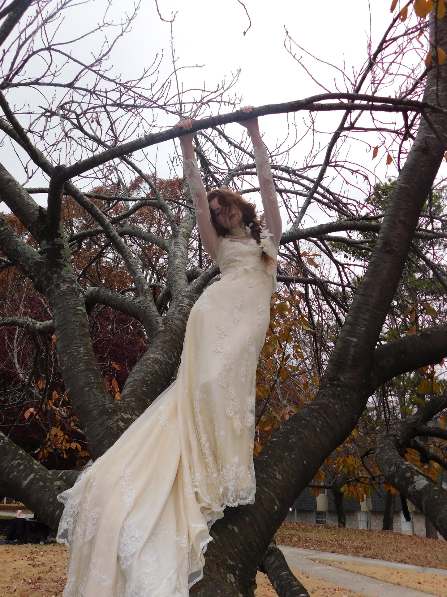 1960s Ivory Wedding Dress