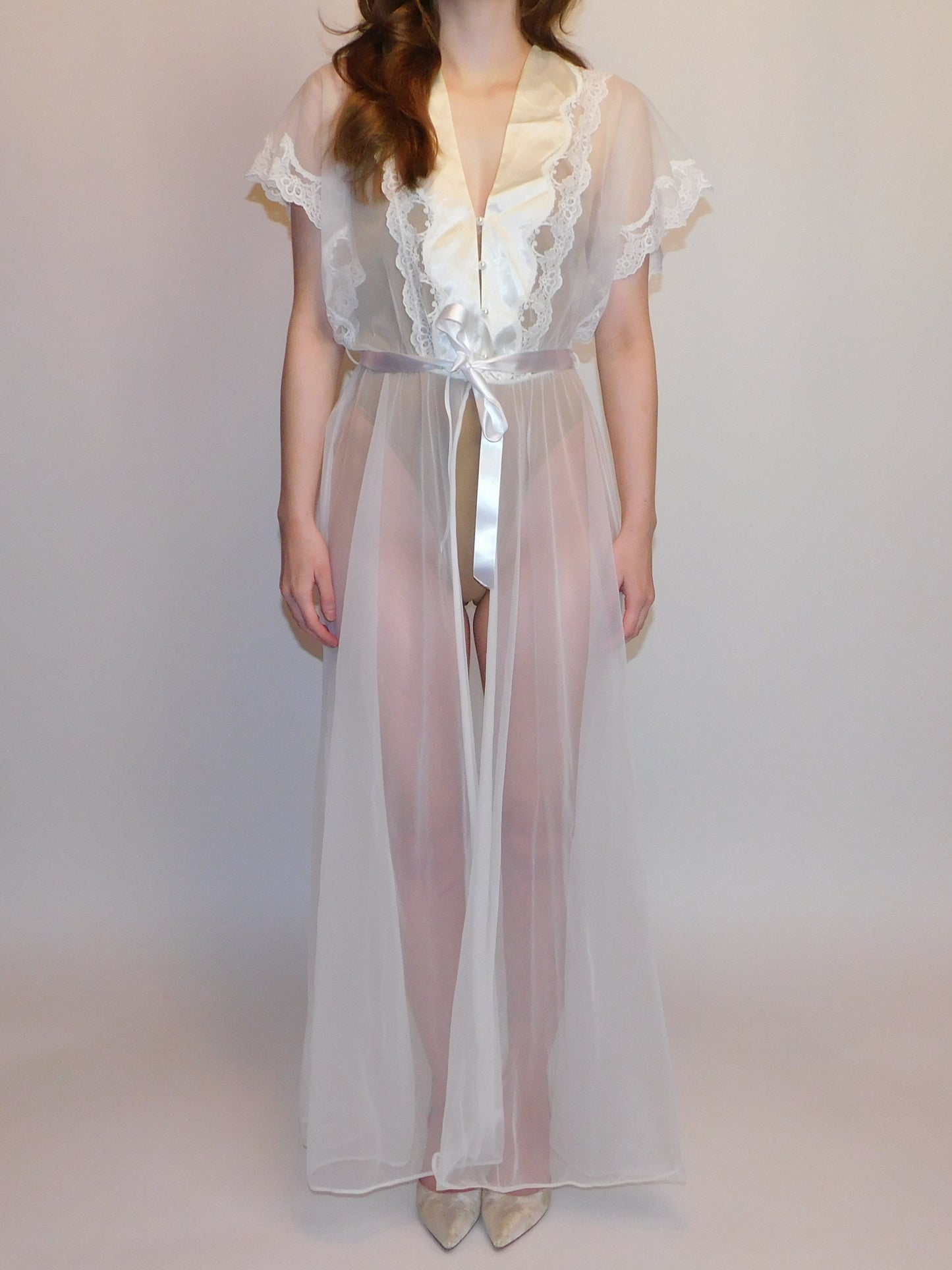 Vintage Val Mode Sheer Chiffon Peignoir