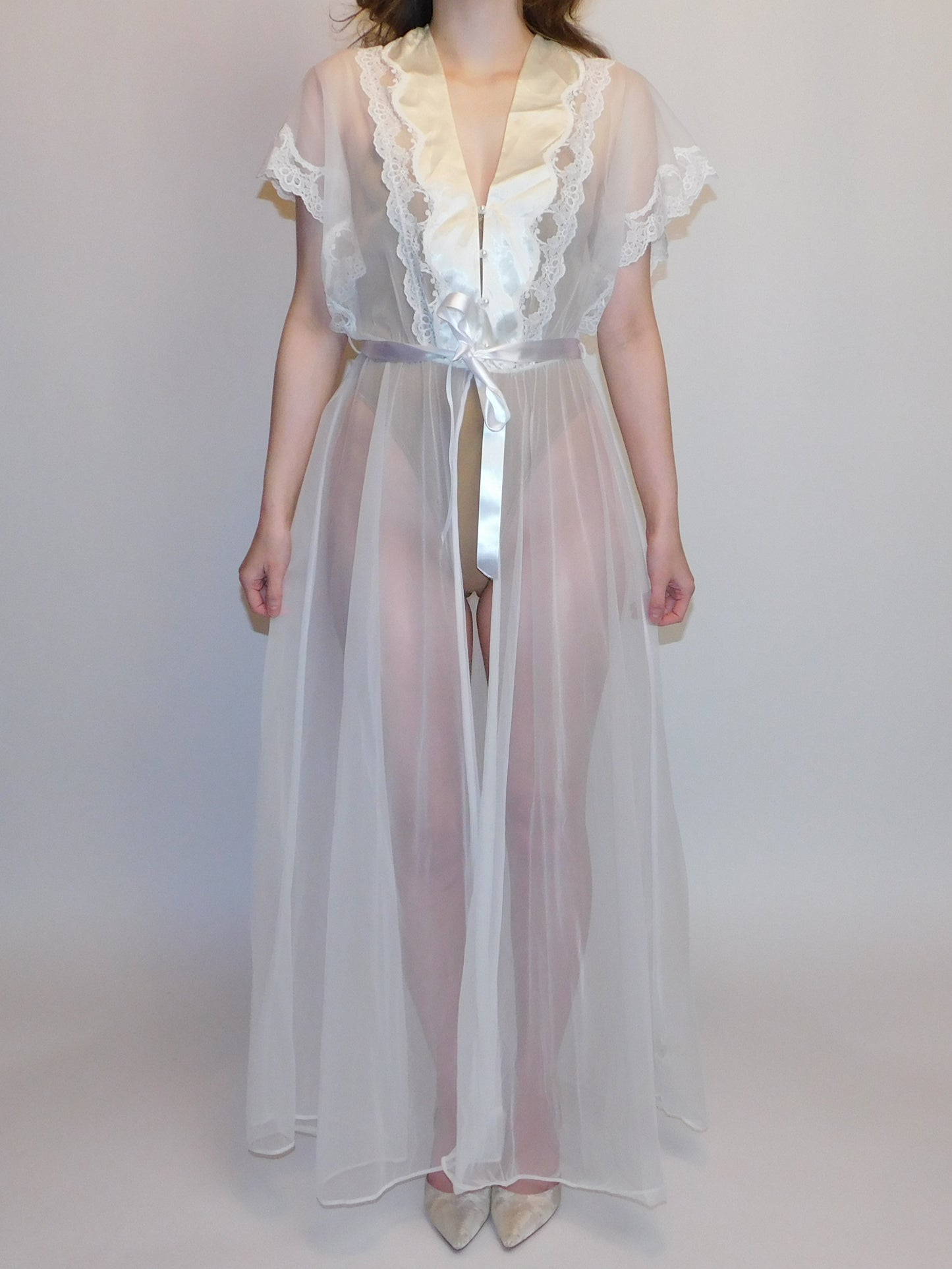 Vintage Val Mode Sheer Chiffon Peignoir