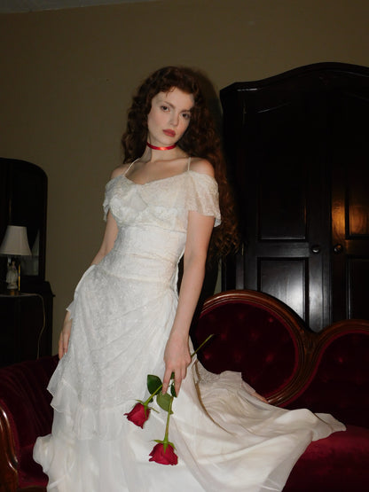 1940s Original Harlene Design Wedding Dress