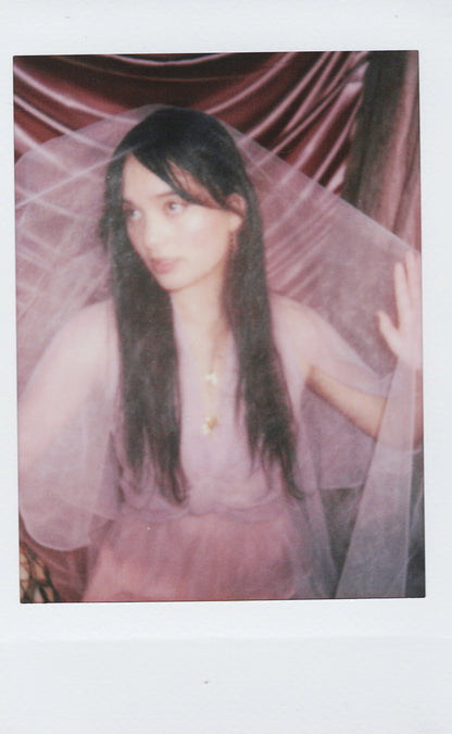 1970s Sheer Chiffon Capelet Maxi Dress