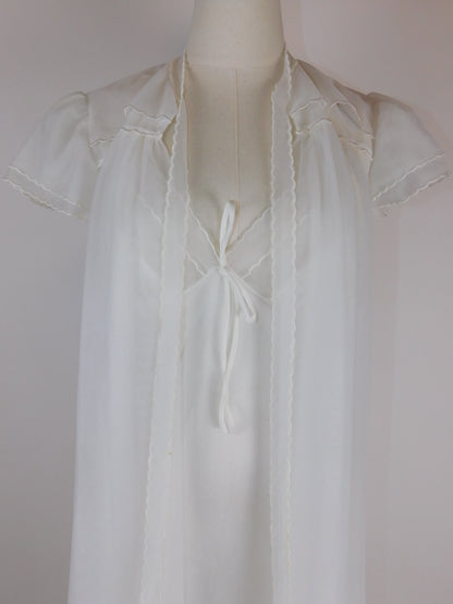 Vintage Val Mode Bridal Peignoir and Nightgown Set
