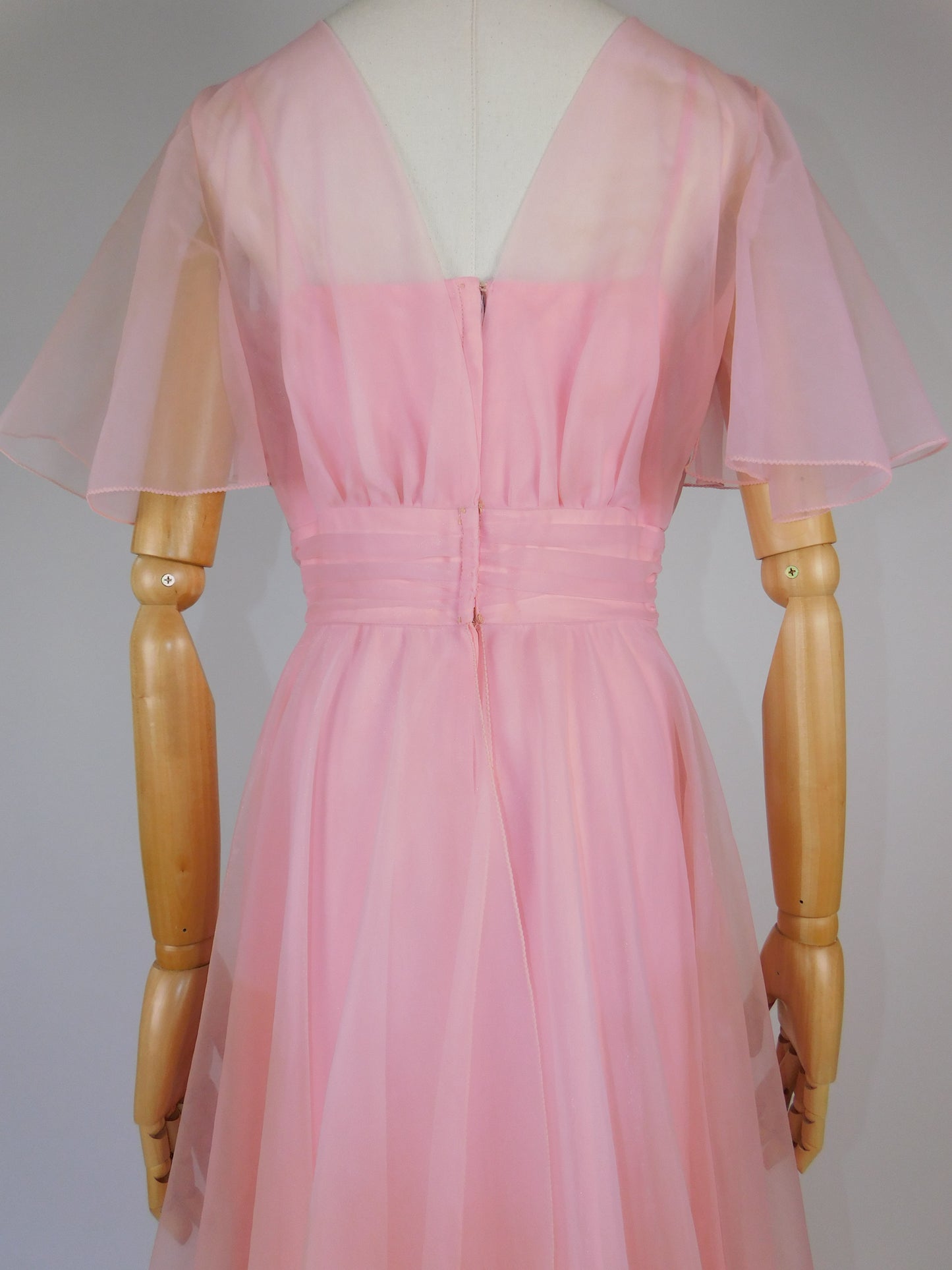 1960s Pink Maxi Dress