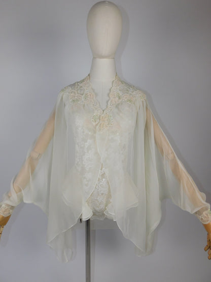Victoria's Secret Gold Label Teddy and Robe Bridal Lingerie Set