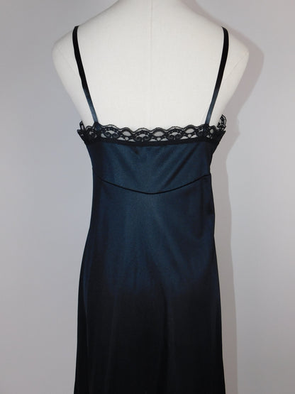 Vintage 90s Black Slip Dress