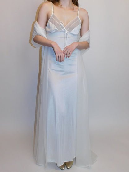 Vintage Val Mode Bridal Peignoir and Nightgown Set