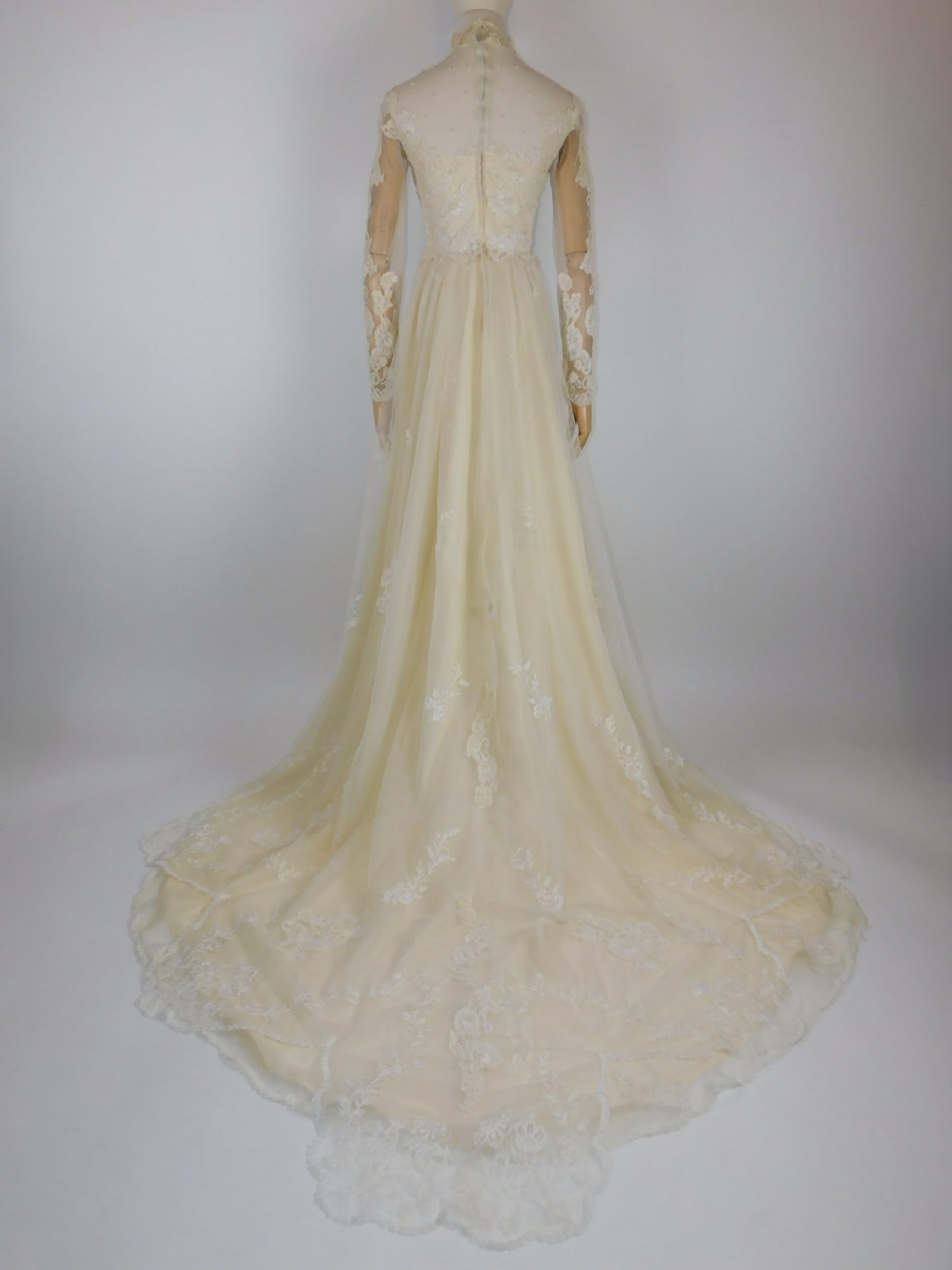 1960s Ivory Wedding Dress