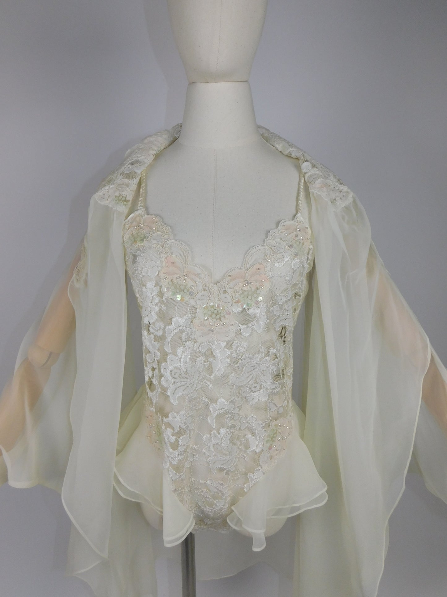 Victoria's Secret Gold Label Teddy and Robe Bridal Lingerie Set