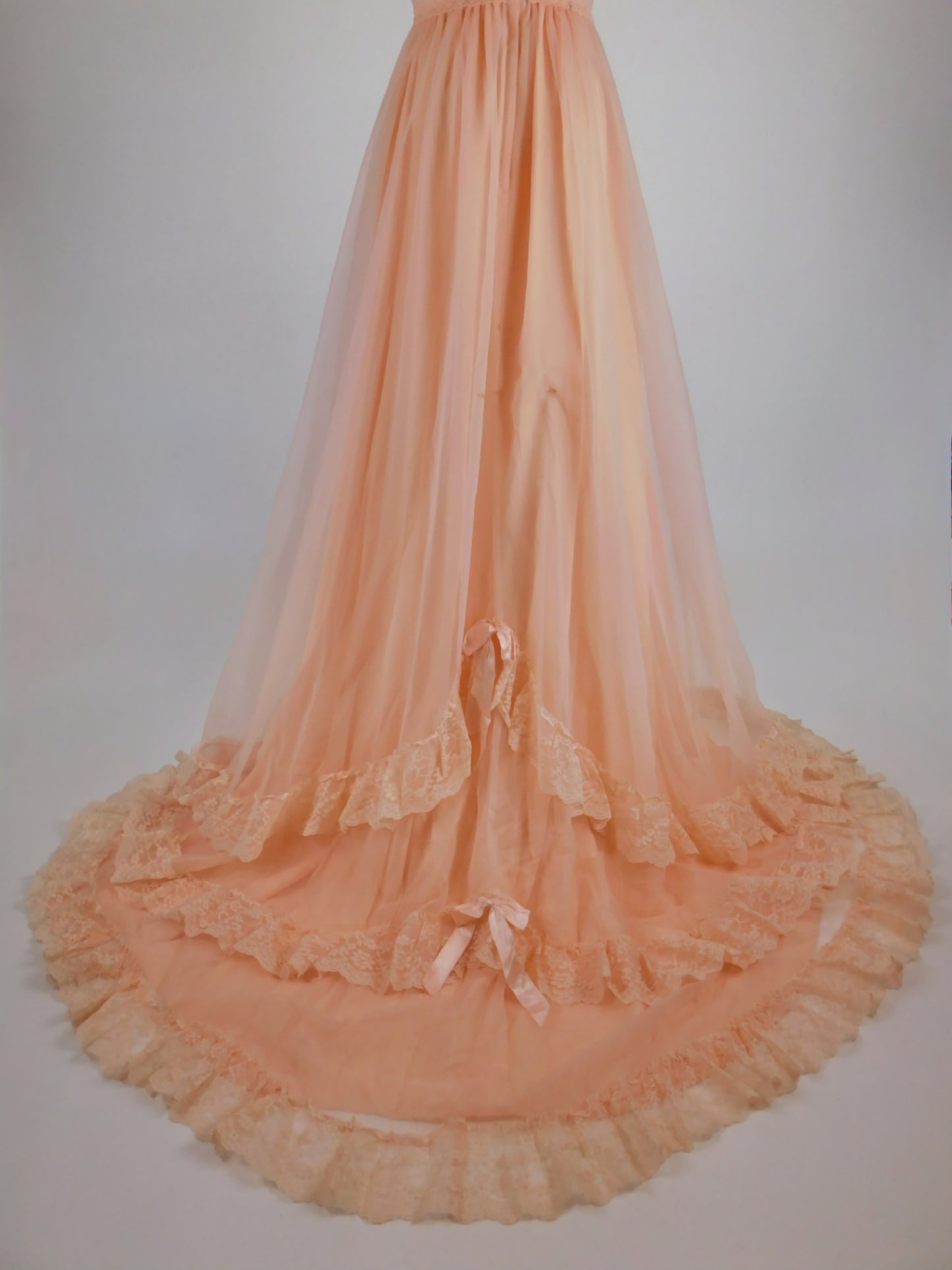 1970s Salmon Princess Dress