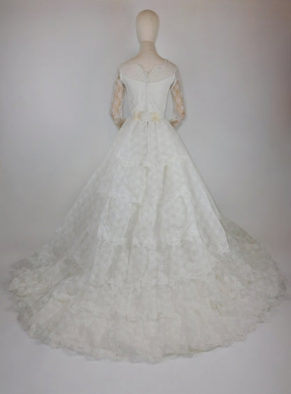 1950s Lace Wedding Dress