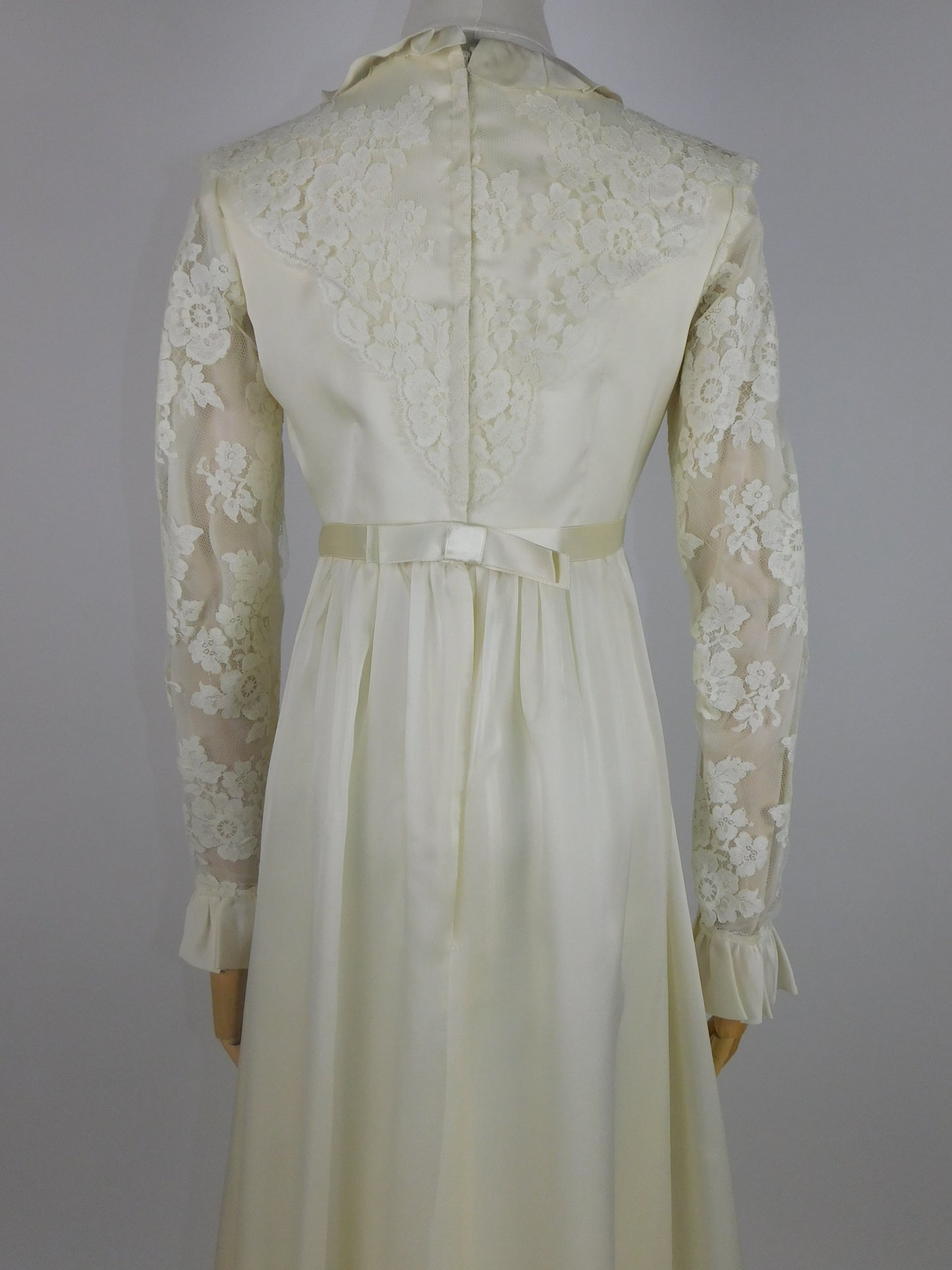 1960s Edwardian Style Wedding Dress