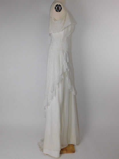 1940s Original Harlene Design Wedding Dress
