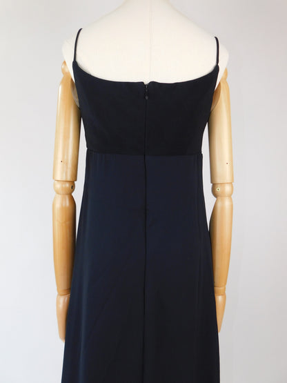 90s Black Embellished Dress