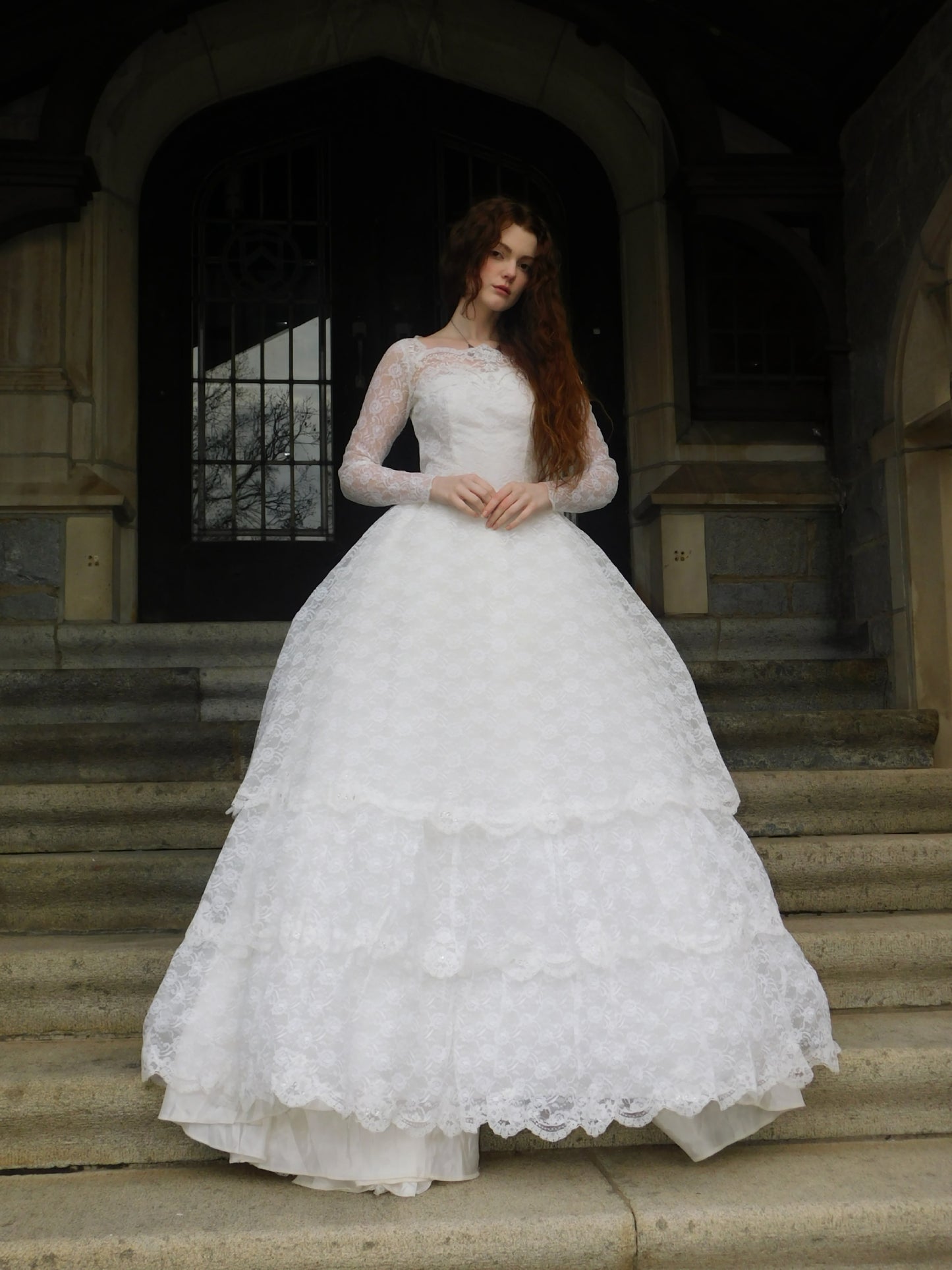 1950s Lace Wedding Dress