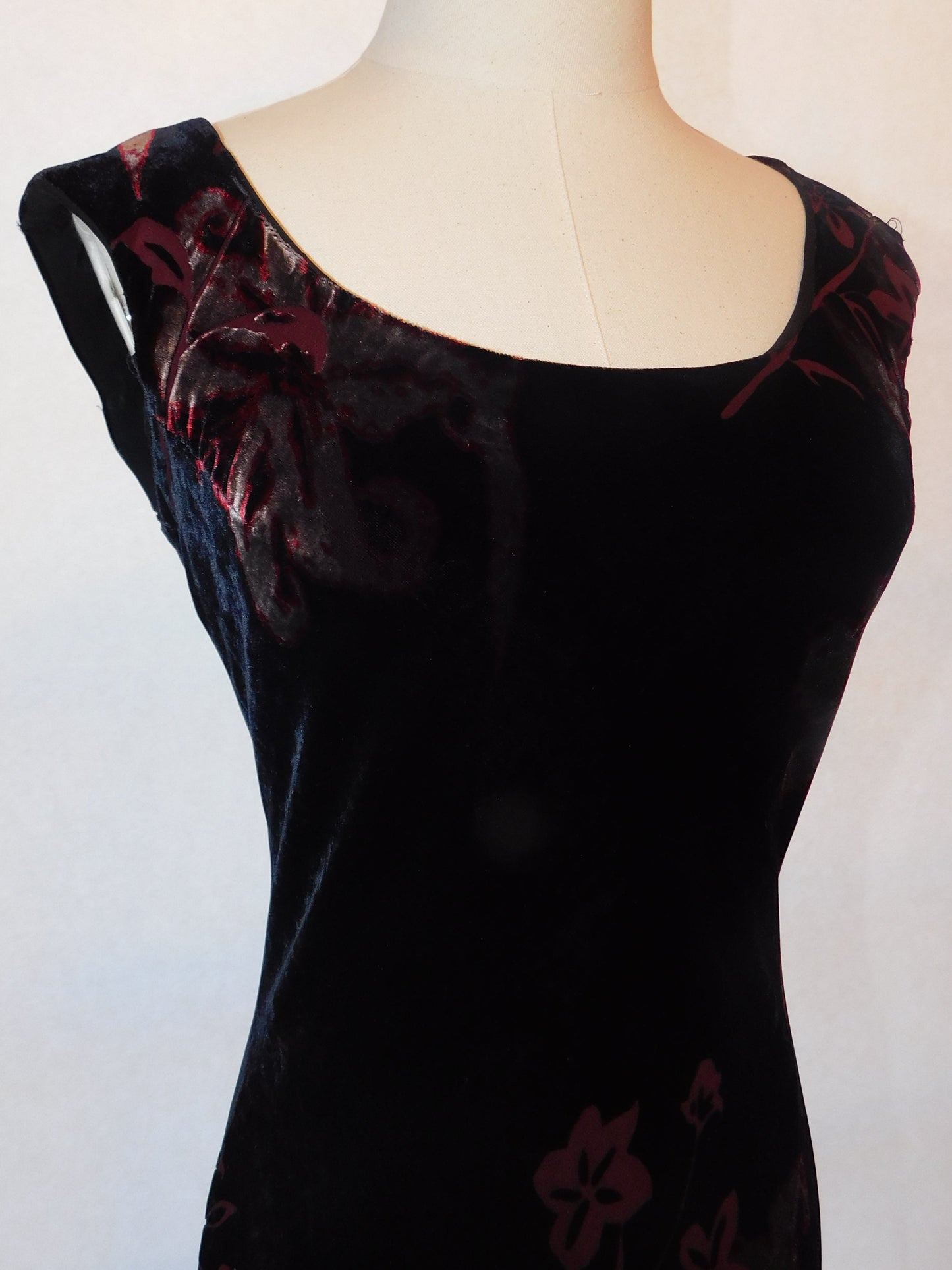 90s Silk & Velvet Whimsygothic Gown