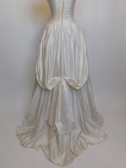 1950s Silk Wedding Dress