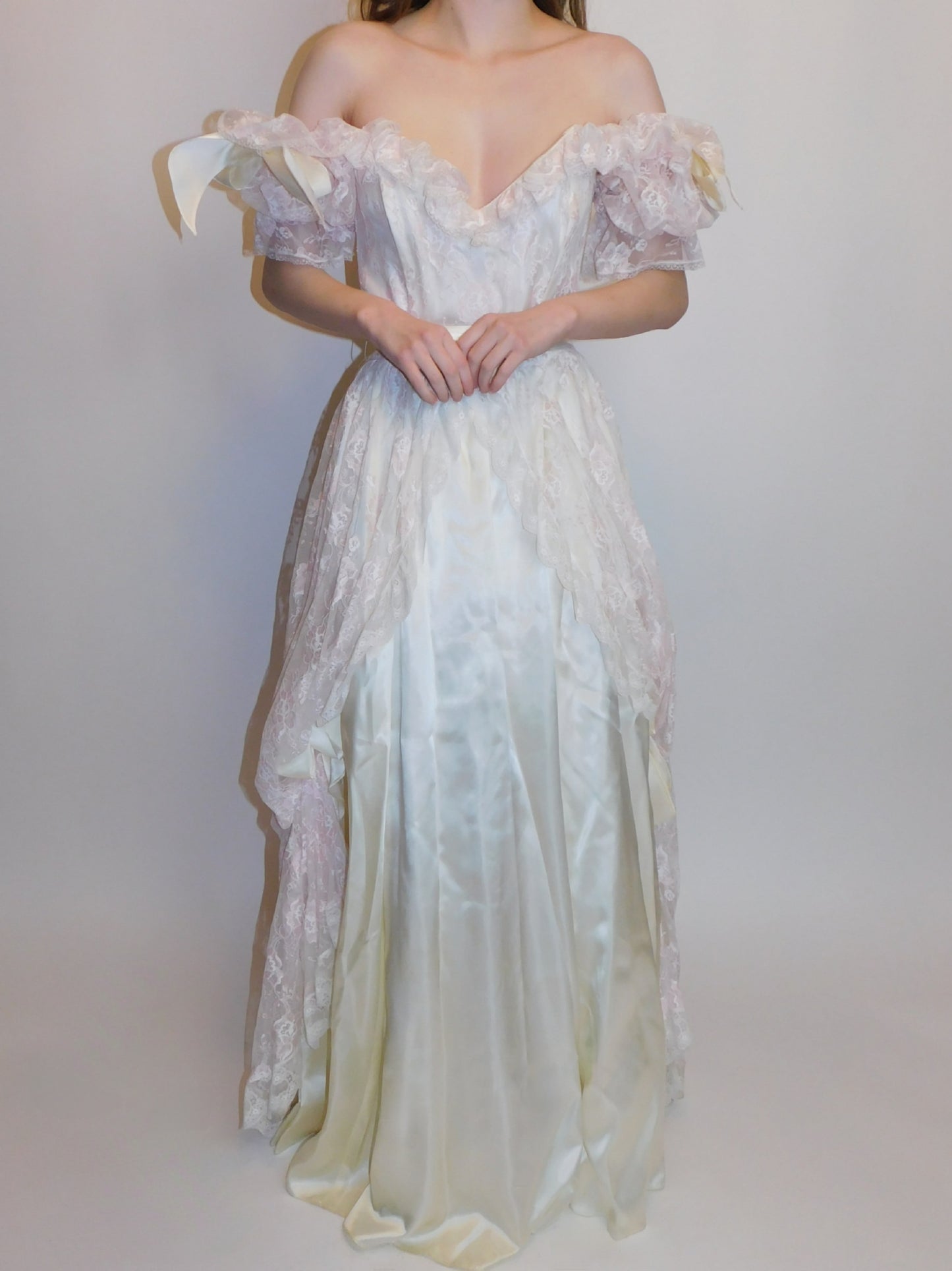 1980s Gunne Sax Southern Belle Style Dress