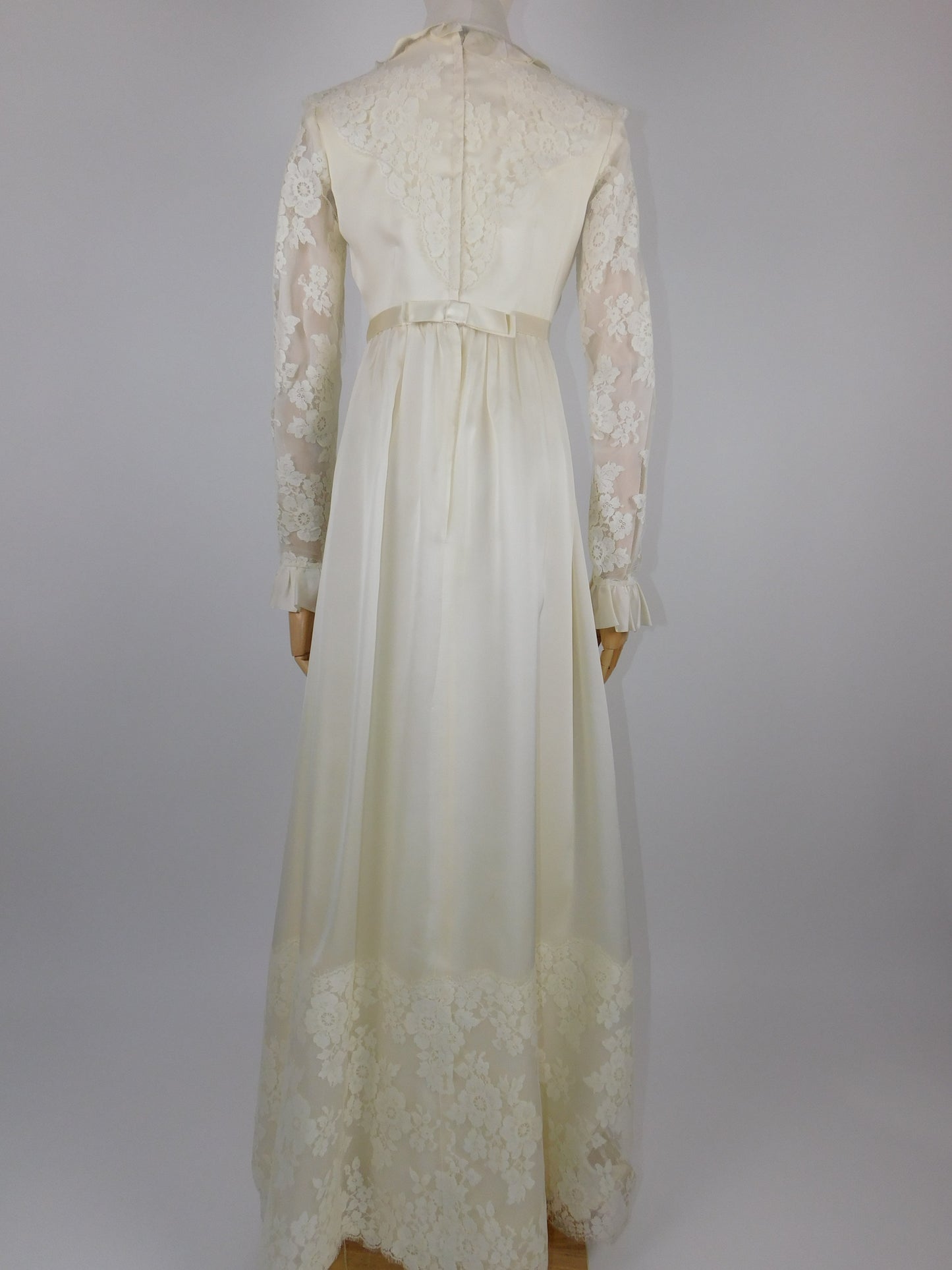 1960s Edwardian Style Wedding Dress