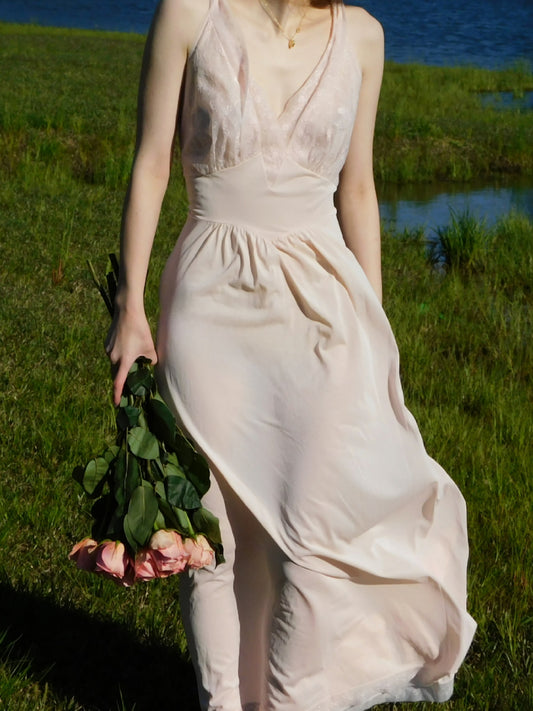 1960s Vanity Fair Light Pink Chemise