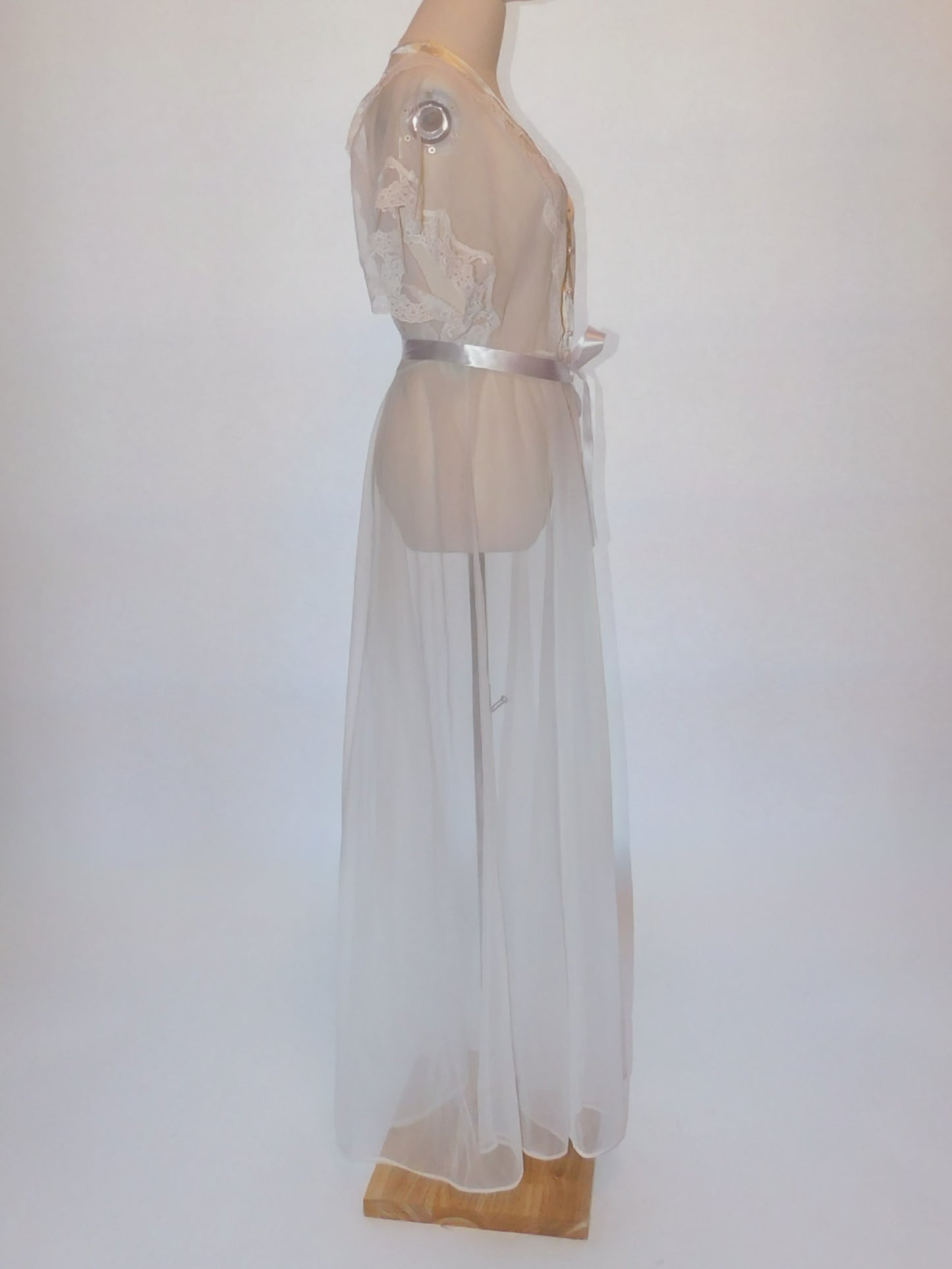 Vintage Val Mode Sheer Chiffon Peignoir