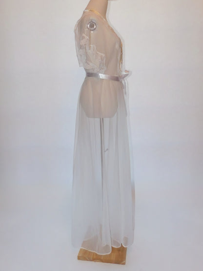 Vintage Val Mode Sheer Chiffon Peignoir
