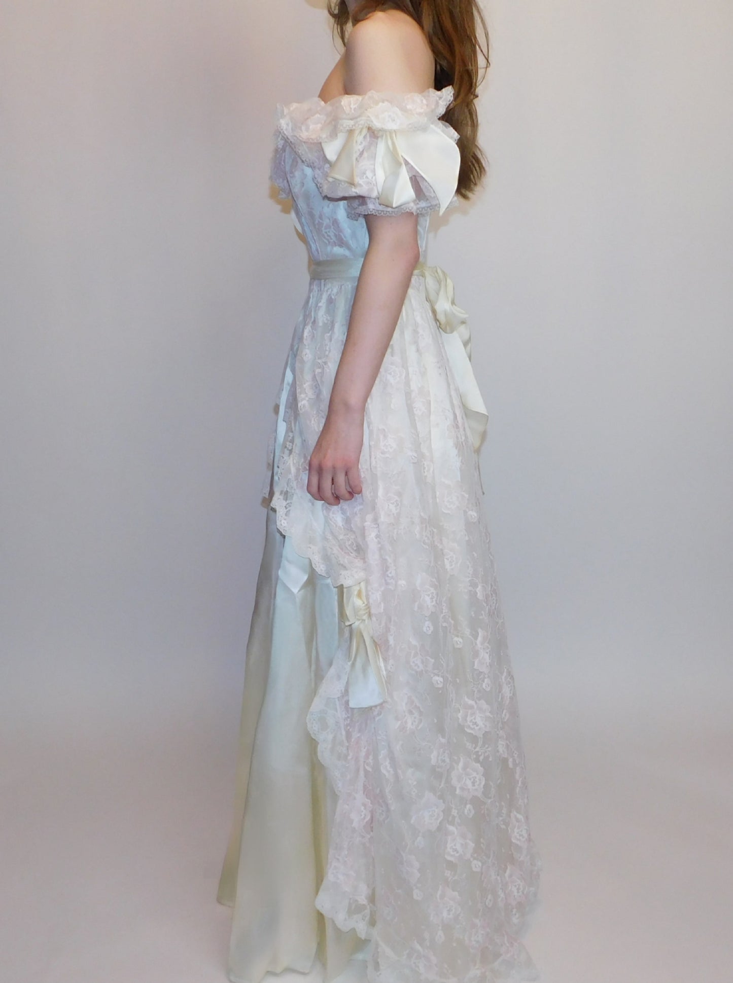 1980s Gunne Sax Southern Belle Style Dress