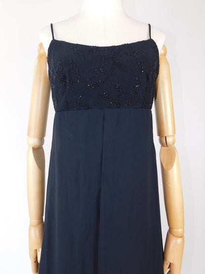 90s Black Embellished Dress