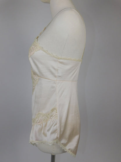 Silky Pale Pink and Ivory Lace Teddy