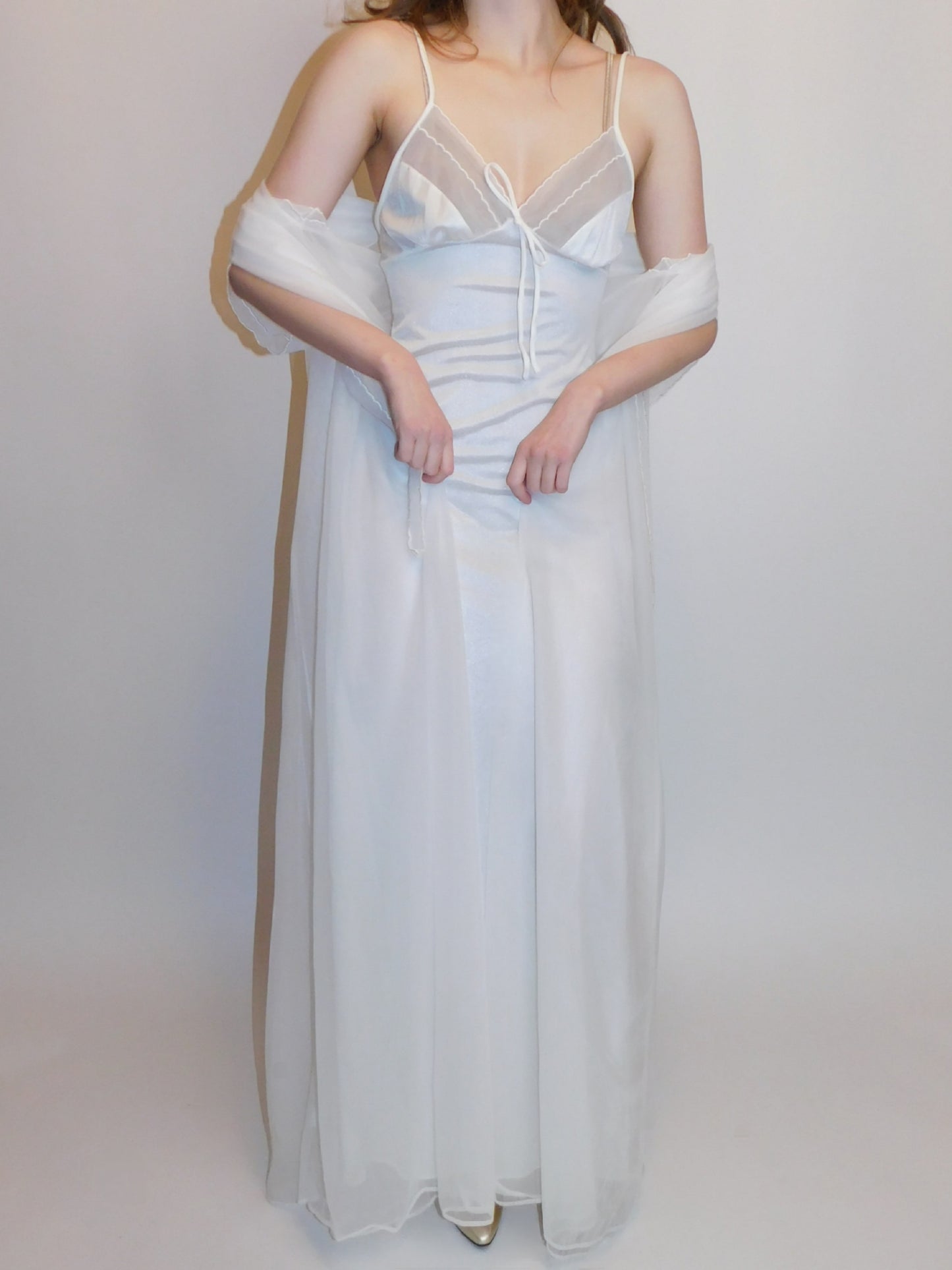 Vintage Val Mode Bridal Peignoir and Nightgown Set